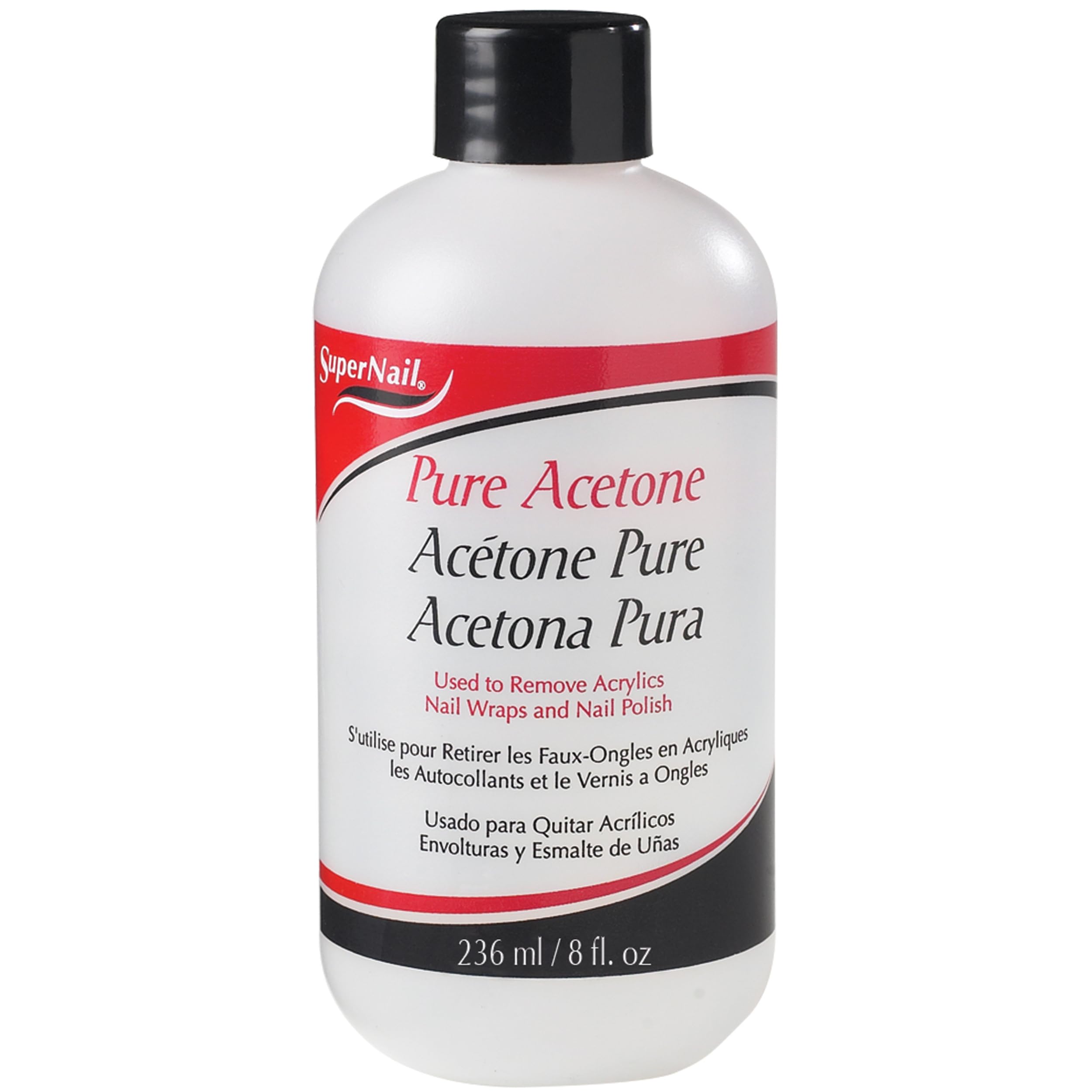 Quitaesmalte SuperNail Pure Acetone 236 ml - Venta Internacional