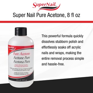 Foto 3 | Quitaesmalte SuperNail Pure Acetone 236 ml - Venta Internacional