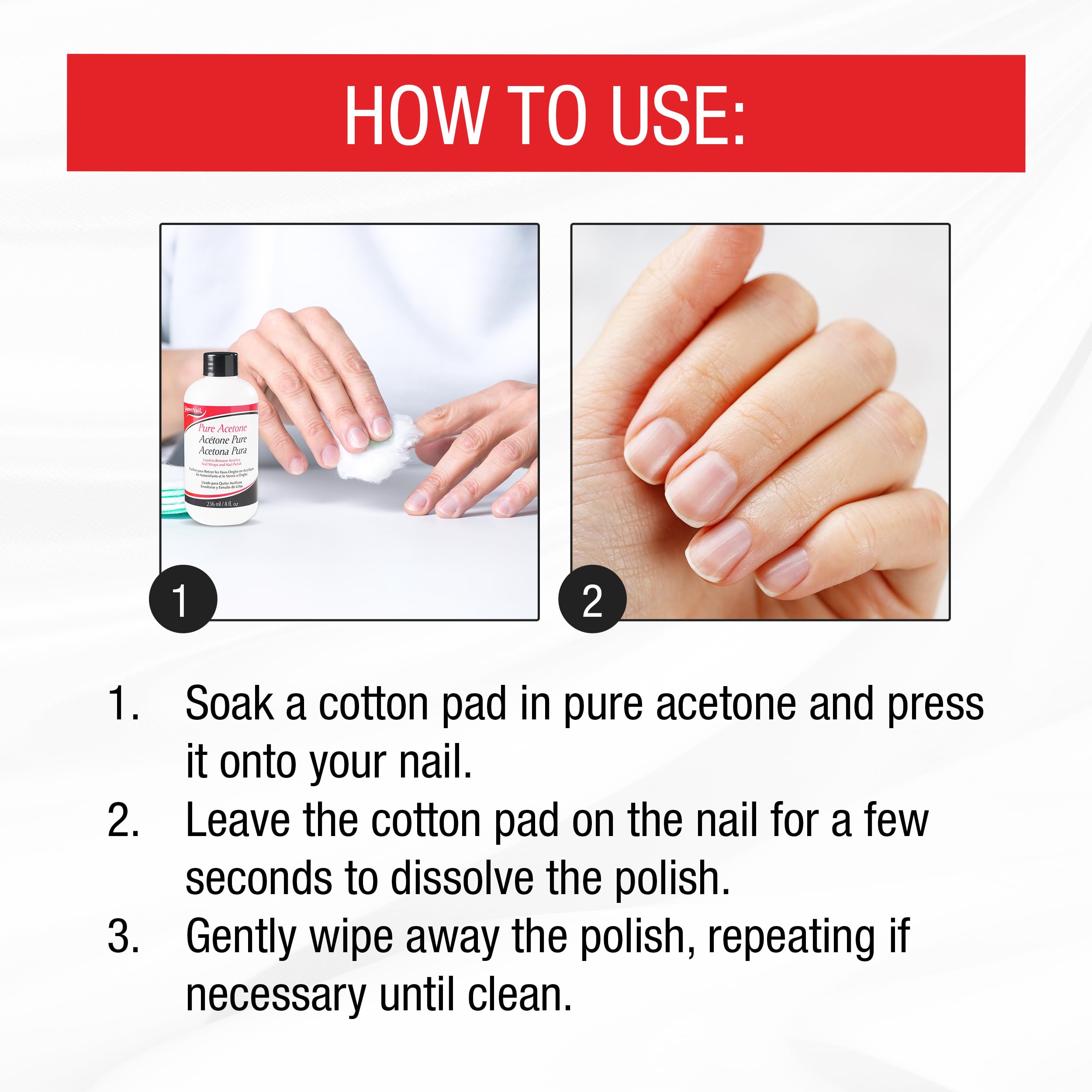 Foto 5 | Quitaesmalte SuperNail Pure Acetone 236 ml - Venta Internacional