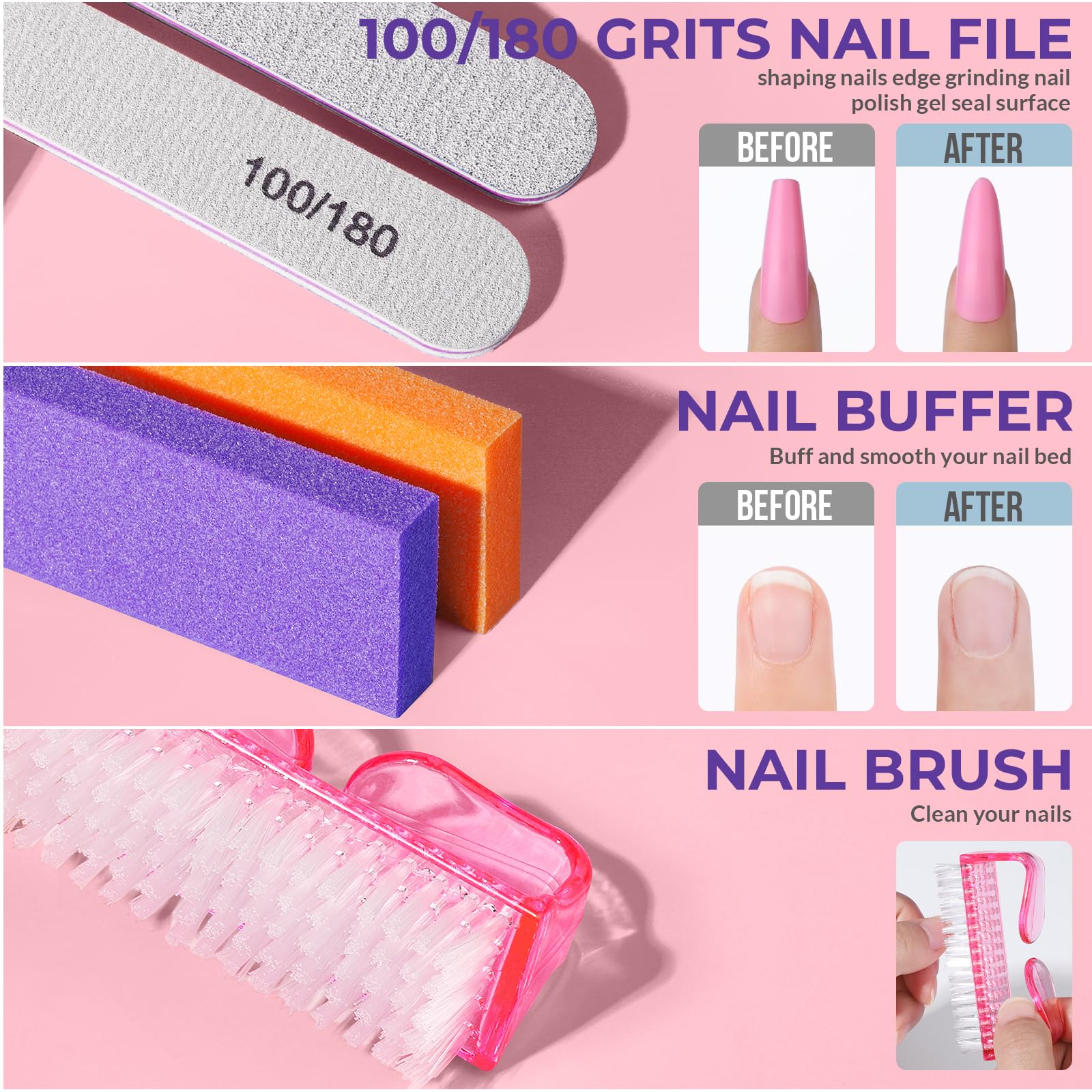 Foto 5 pulgar | Kit para Uñas Teenitor 10 Unidades- Venta Internacional