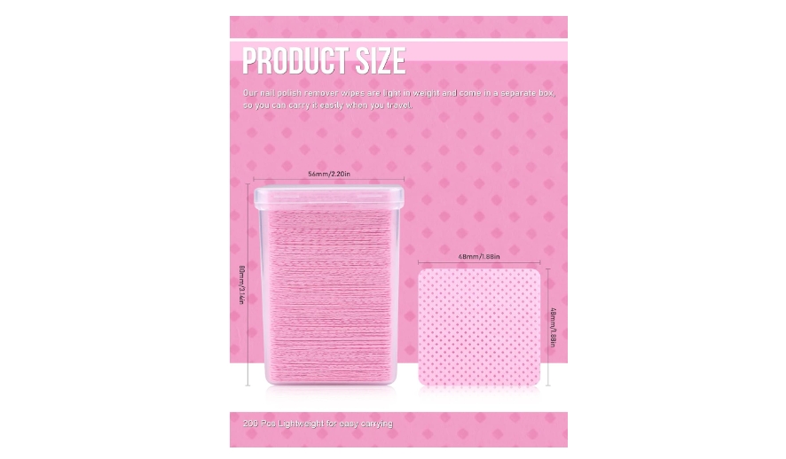 Foto 2 | Papel Sin Pelusa Para Extensiones De Pestañas O Uñas, 200 Unidades - Venta Internacional.