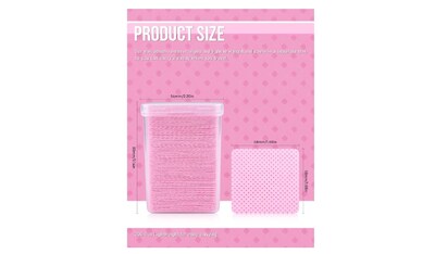 Foto 2 | Papel Sin Pelusa Para Extensiones De Pestañas O Uñas, 200 Unidades - Venta Internacional.