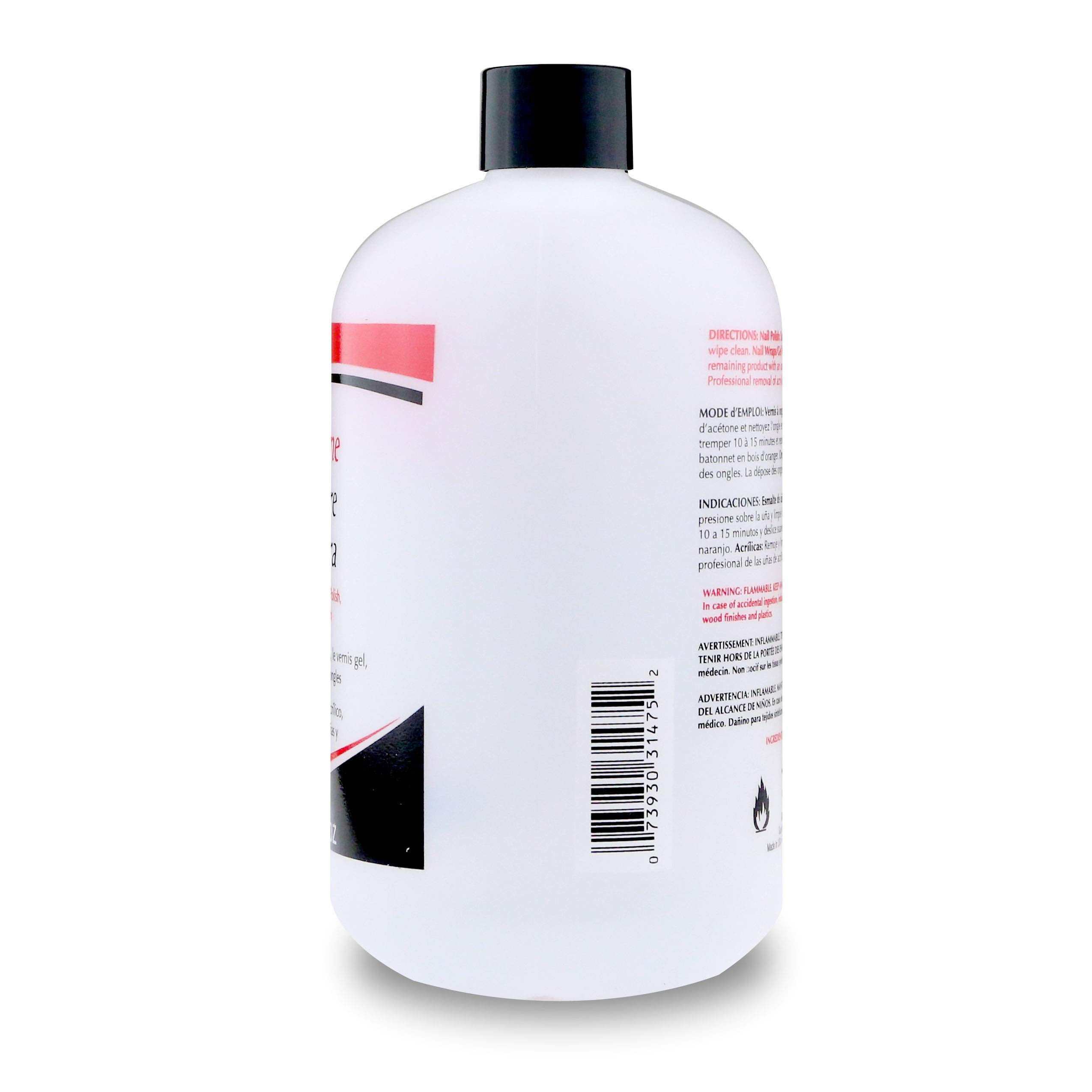 Foto 3 pulgar | Quitaesmalte Super Nail Pure Acetone 473 Ml - Venta Internacional.