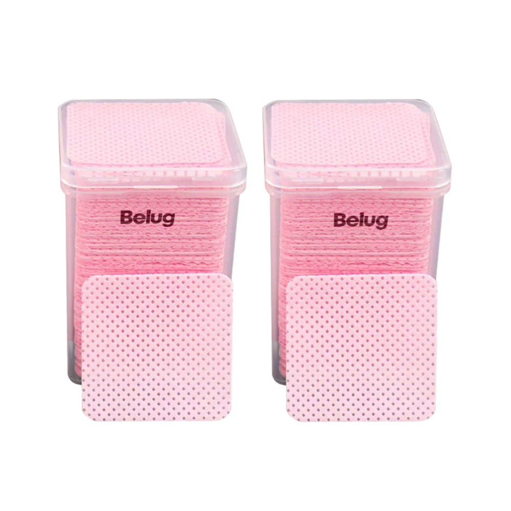 Foto 2 pulgar | Toallitas Libre De Pelusa Para Uñas Limpiar Pinza 400 Pzs Rosa Belug