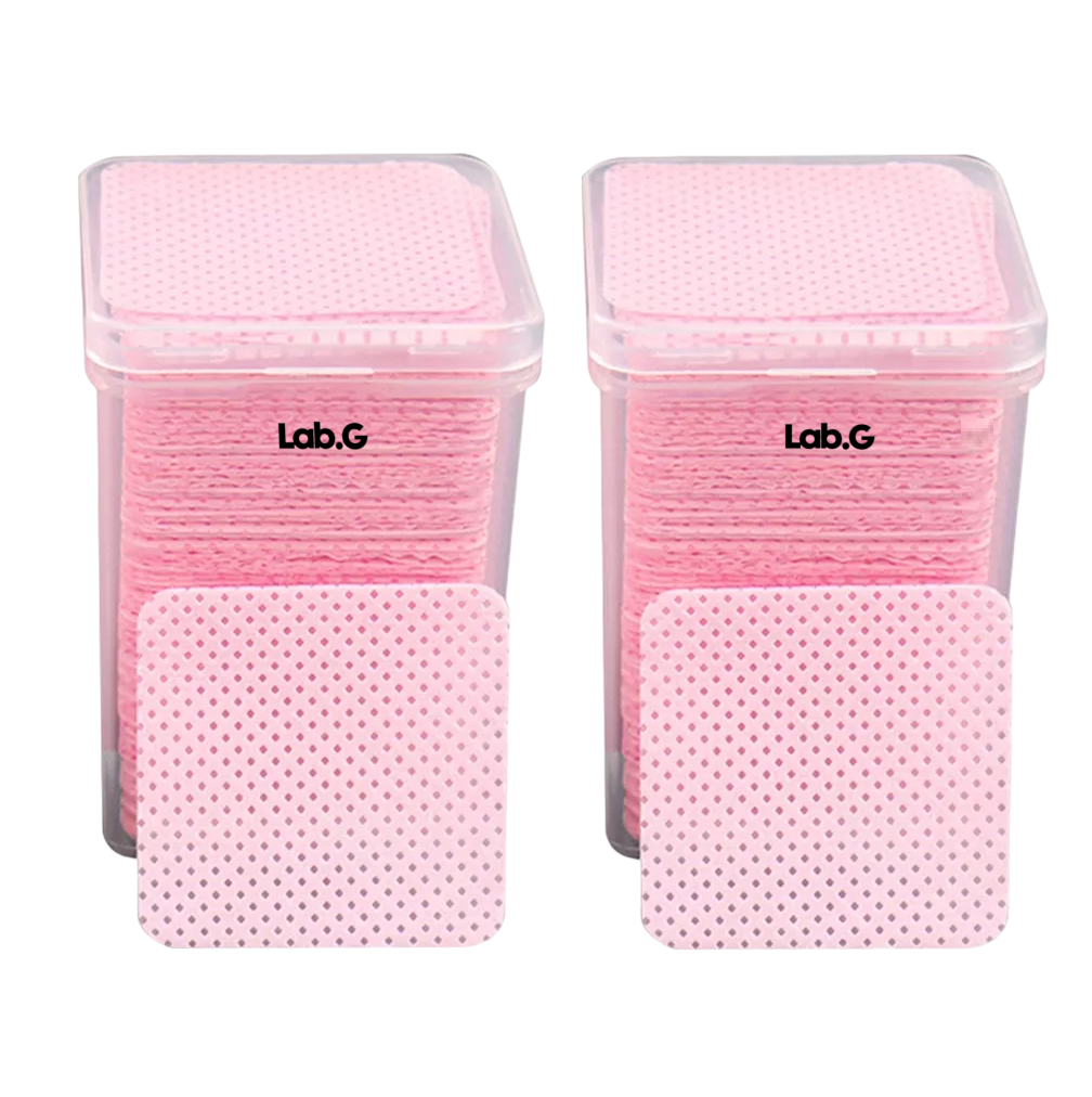 Toallitas Libre De Pelusa Para Uñas Limpiar Pinza 400 Pzs Rosa
