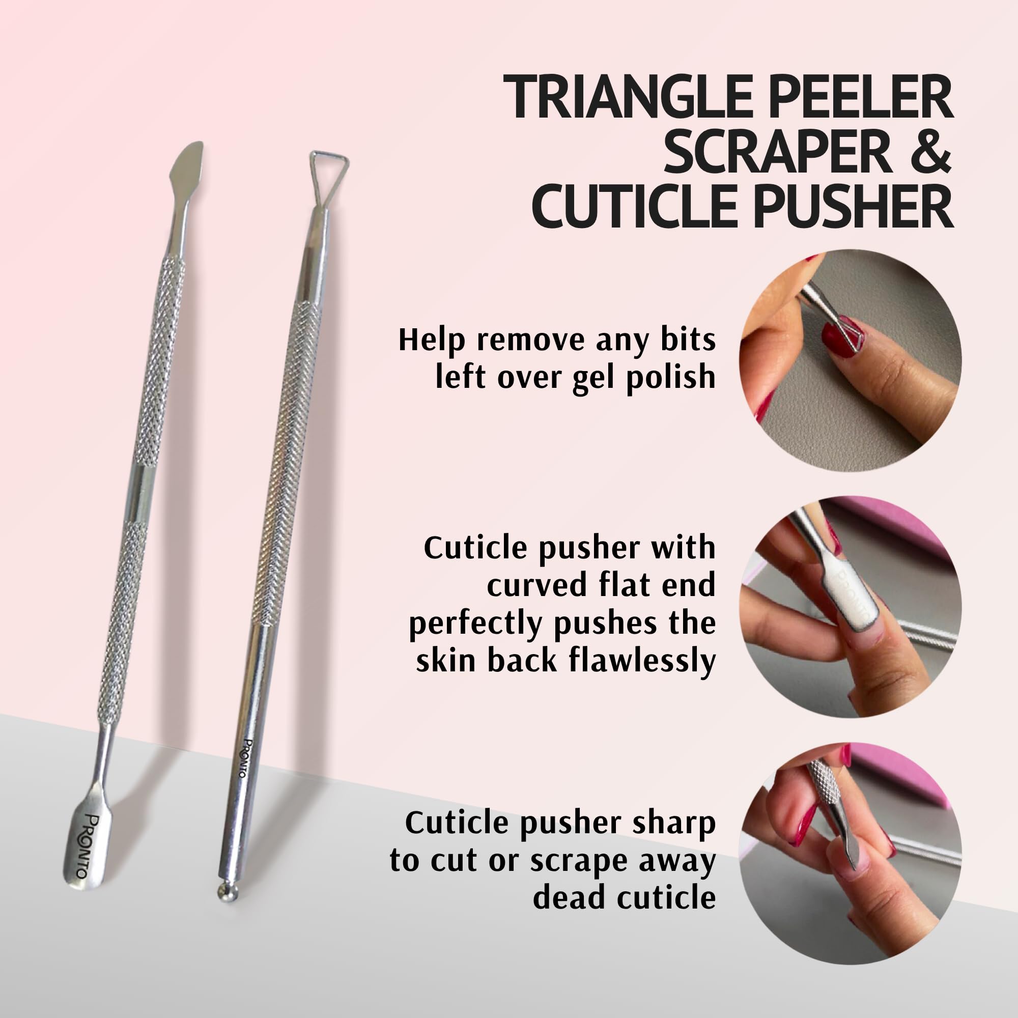 Foto 8 pulgar | Kit Removedor De Uñas Pronto Gel Con 240 Ml De Acetona Pura Y Accesorios - Venta Internacional.