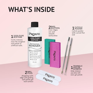 Foto 2 | Acetona Pronto 240 ml con Kit de Manicura - Venta Internacional