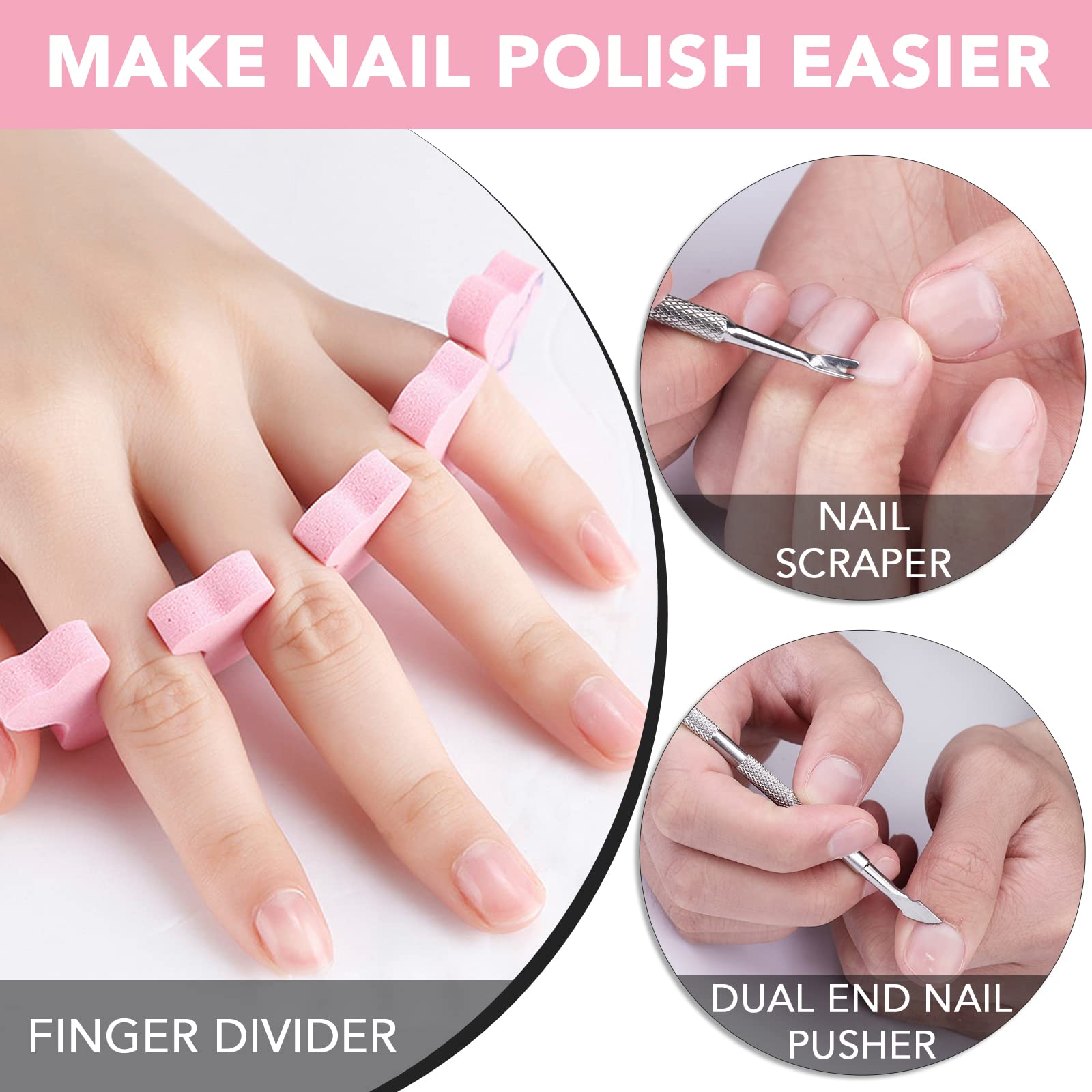 Foto 7 pulgar | Removedor de Esmalte de Uñas en Gel Besnel 3 Piezas de 15 ml C/U con Accesorios - Venta Internacional