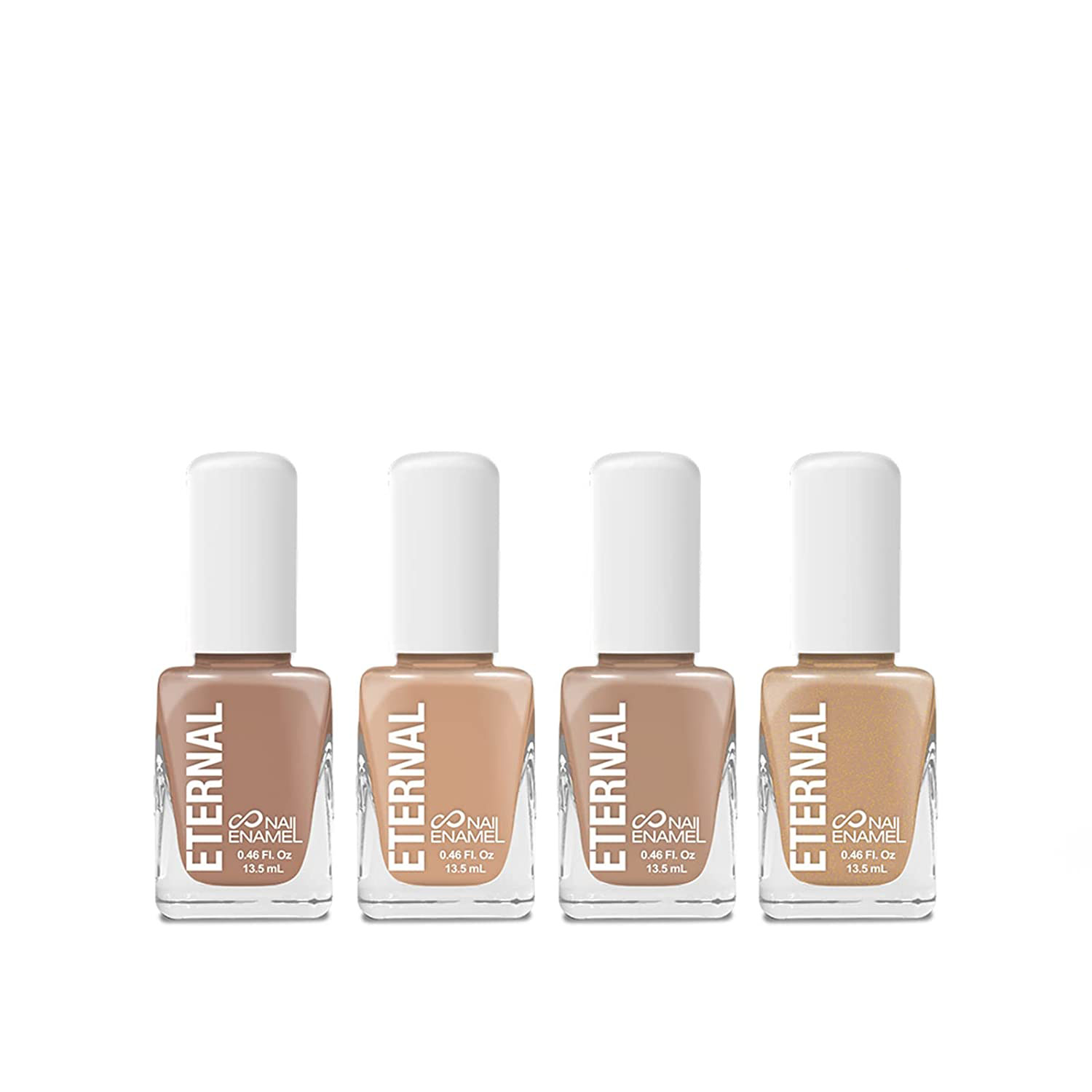 Foto 1 | Juego de 4 Esmaltes para Uñas Eternal Cosmetics Light Nudes Multicolor