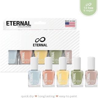 Foto 3 | Juego de 5 Esmaltes Eternal Cosmetics para Uñas Chic Pastels Multicolor