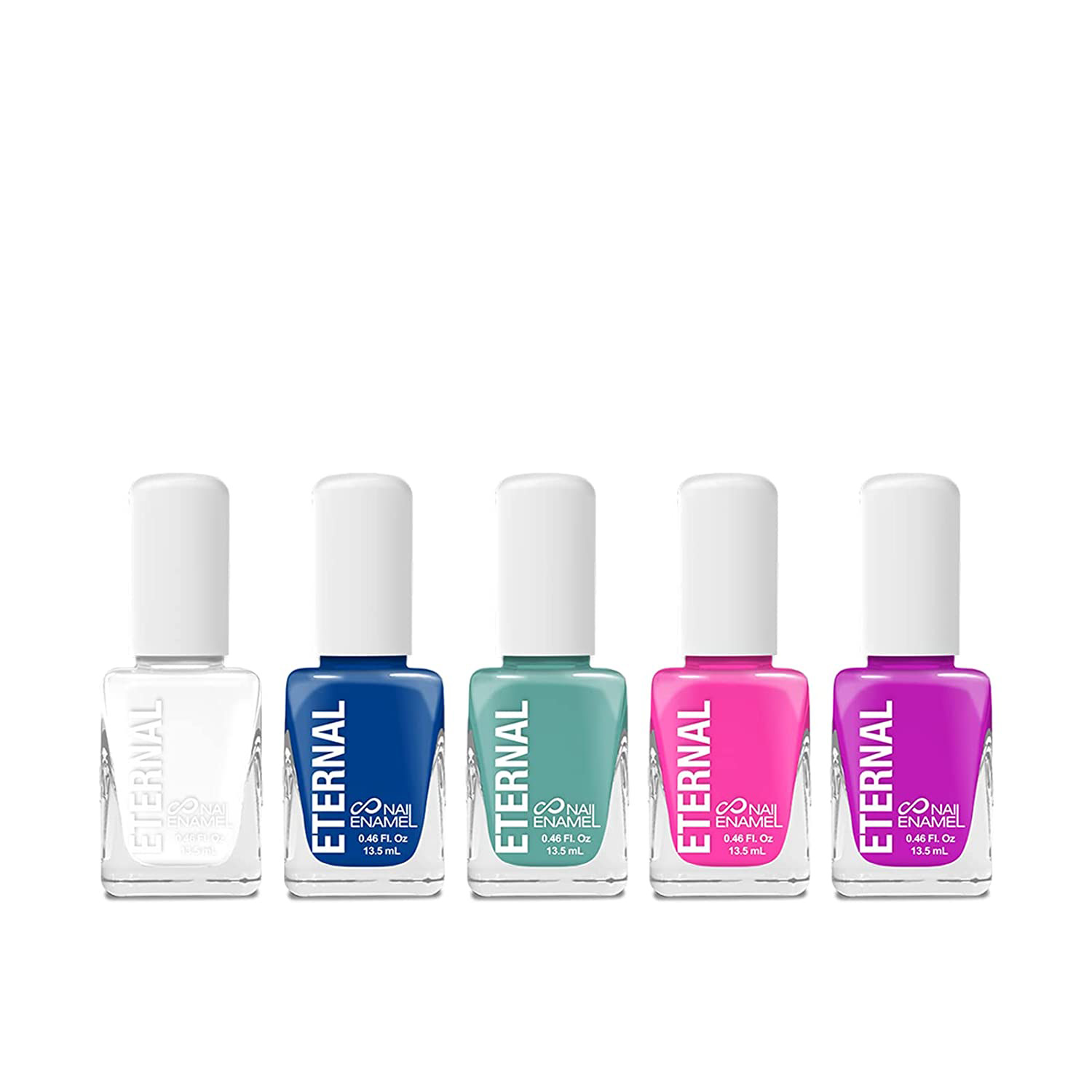 Juego de 5 Esmaltes para Uñas Eternal Cosmetics Tie Dye Multicolor