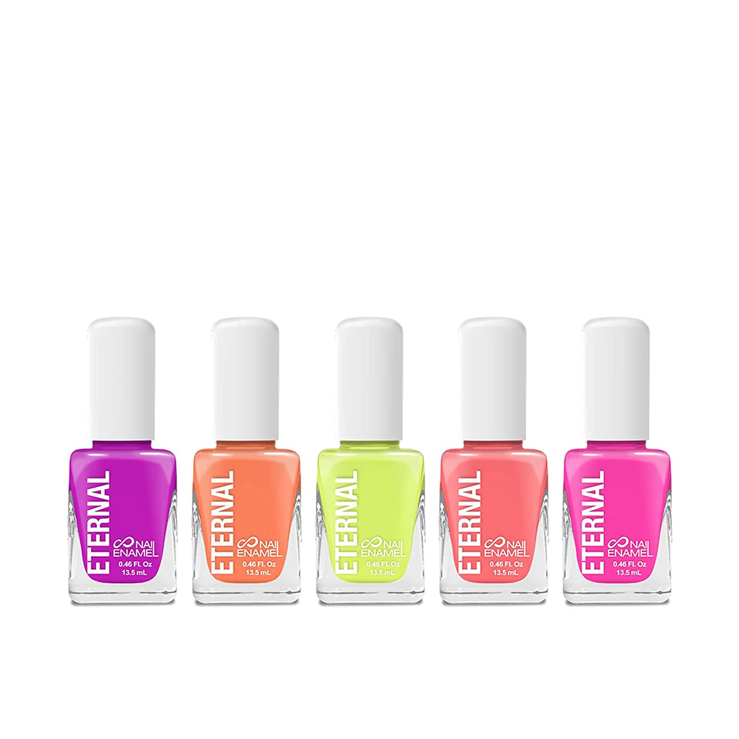 Foto 1 | Juego de 5 Esmaltes para Uñas Eternal Cosmetics Neon Multicolor