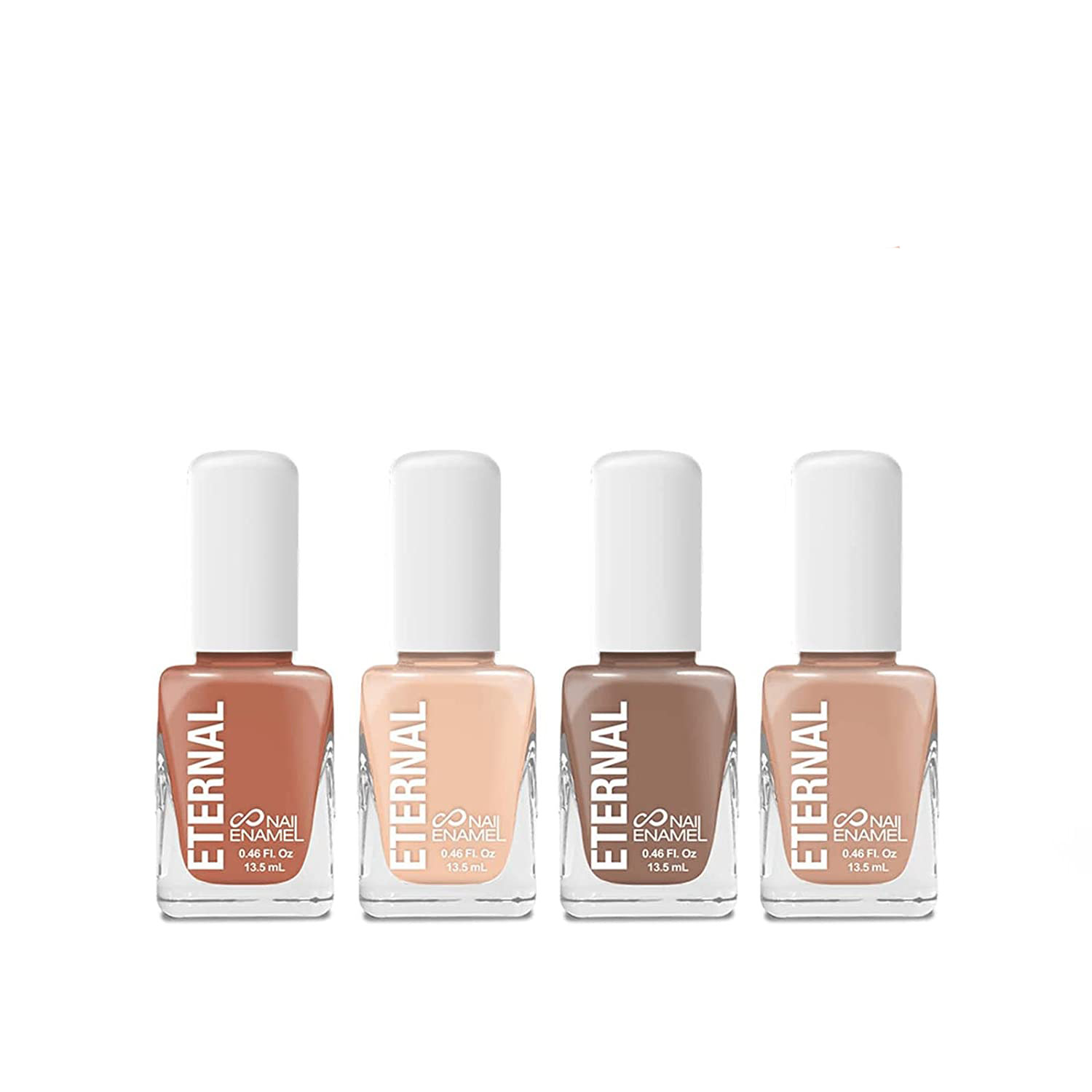 Juego de 4 Esmaltes para Uñas Eternal Cosmetics Wild Nudes Multicolor