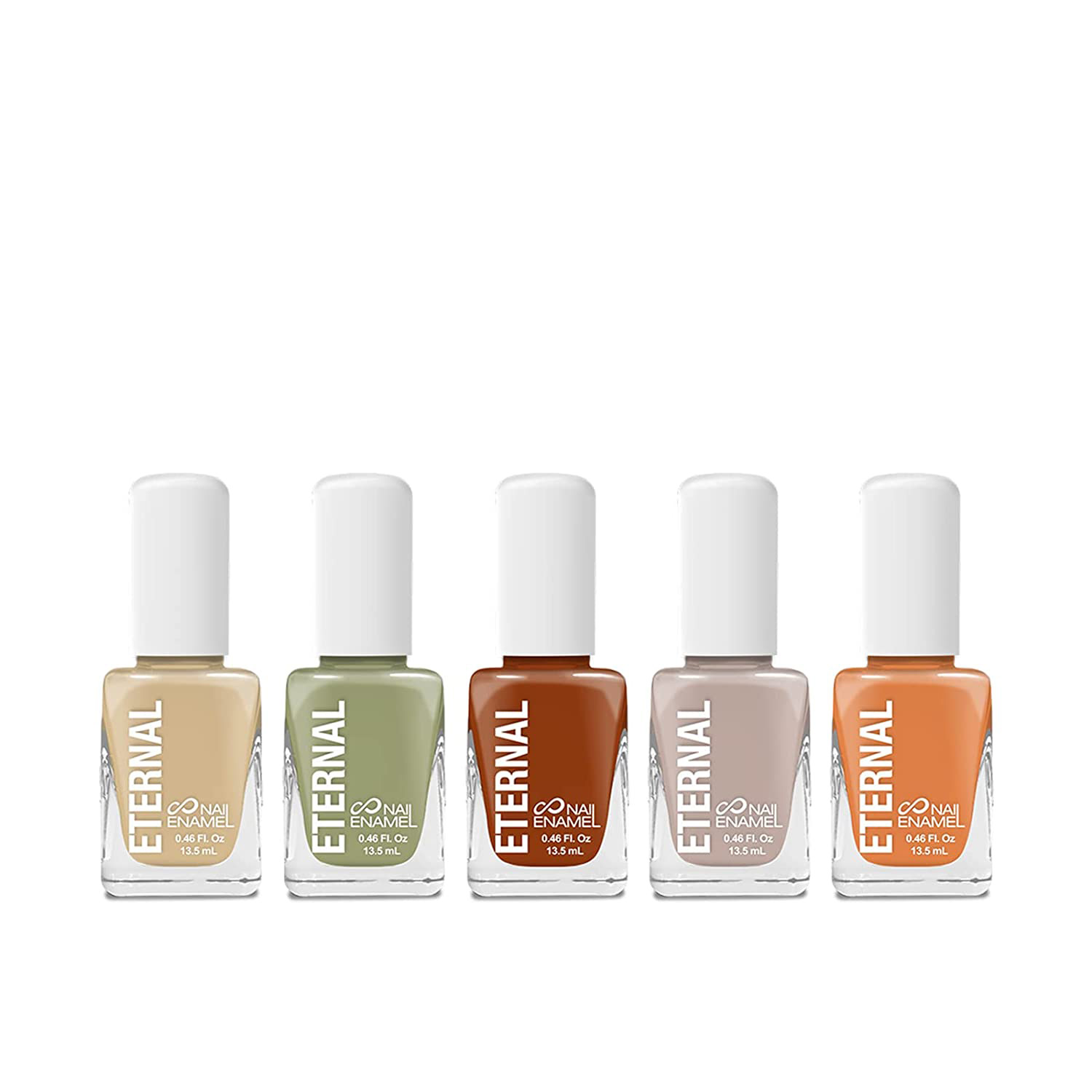 Juego de 5 Esmaltes para Uñas Eternal Cosmetics Safari Multicolor