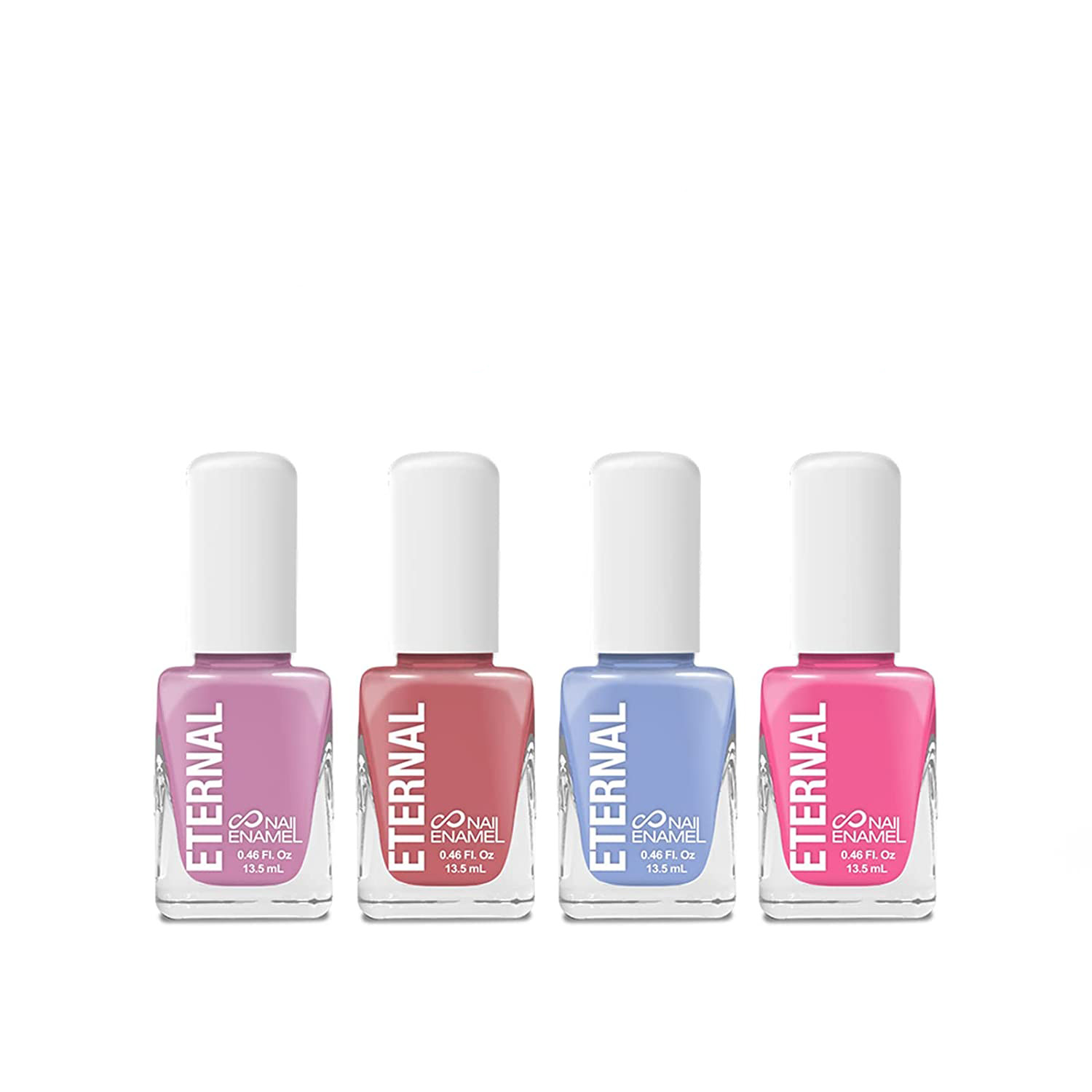 Juego de 4 Esmaltes para Uñas Eternal Cosmetics Tea Time Multicolor