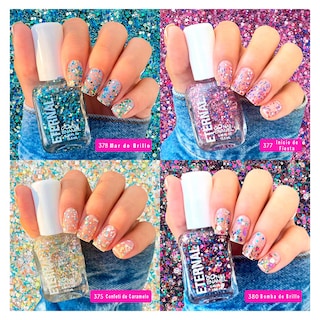 Foto 2 | Set de 4 Esmaltes para Uñas Eternal Cosmetics 13.5 ml Confetti Party