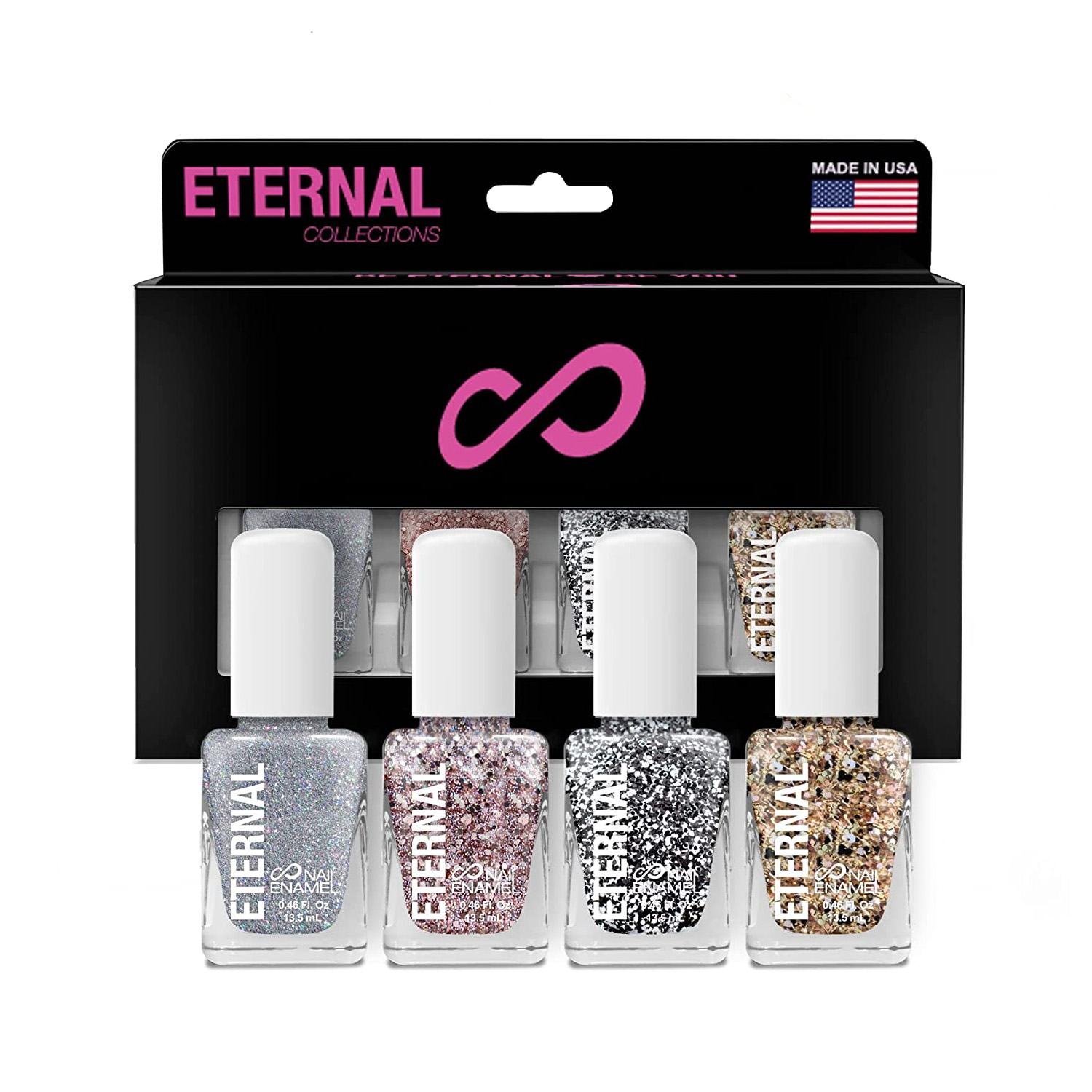 Foto 2 pulgar | Set de 4 Esmaltes Eternal Collections Confetti Carnival para Uñas 13.5 ML