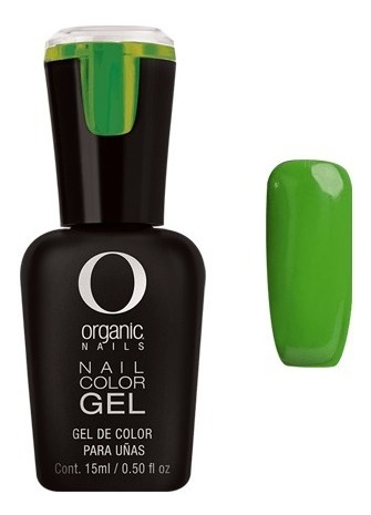 Foto 2 pulgar | Gel de Color para Uñas Organic Nails Verde 100 7.5 ml