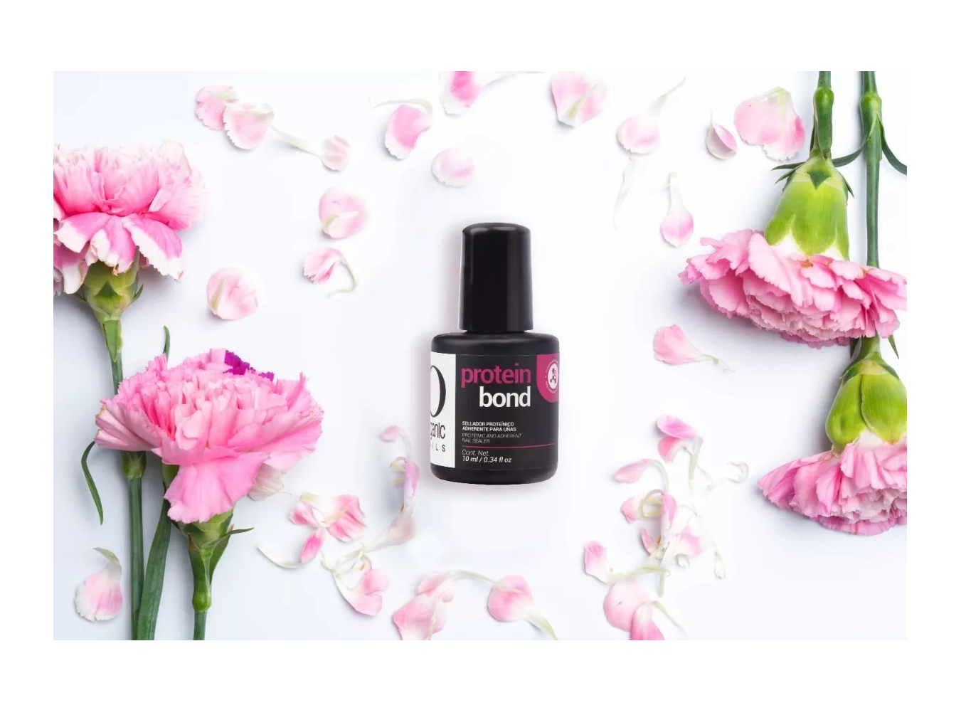 Foto 4 pulgar | Protein Bond 10 Ml Organic Nails 2 Pzs Frascos Negro