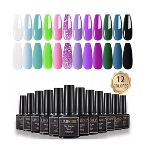 Foto 4 | Esmaltes de Uñas Semipermanentes Multicolor 12 Piezas