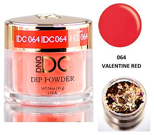 Polvo Para Uñas Dnd Dc, Rojo Y Naranja, 45 G, Con Purpurina - Venta Internacional.