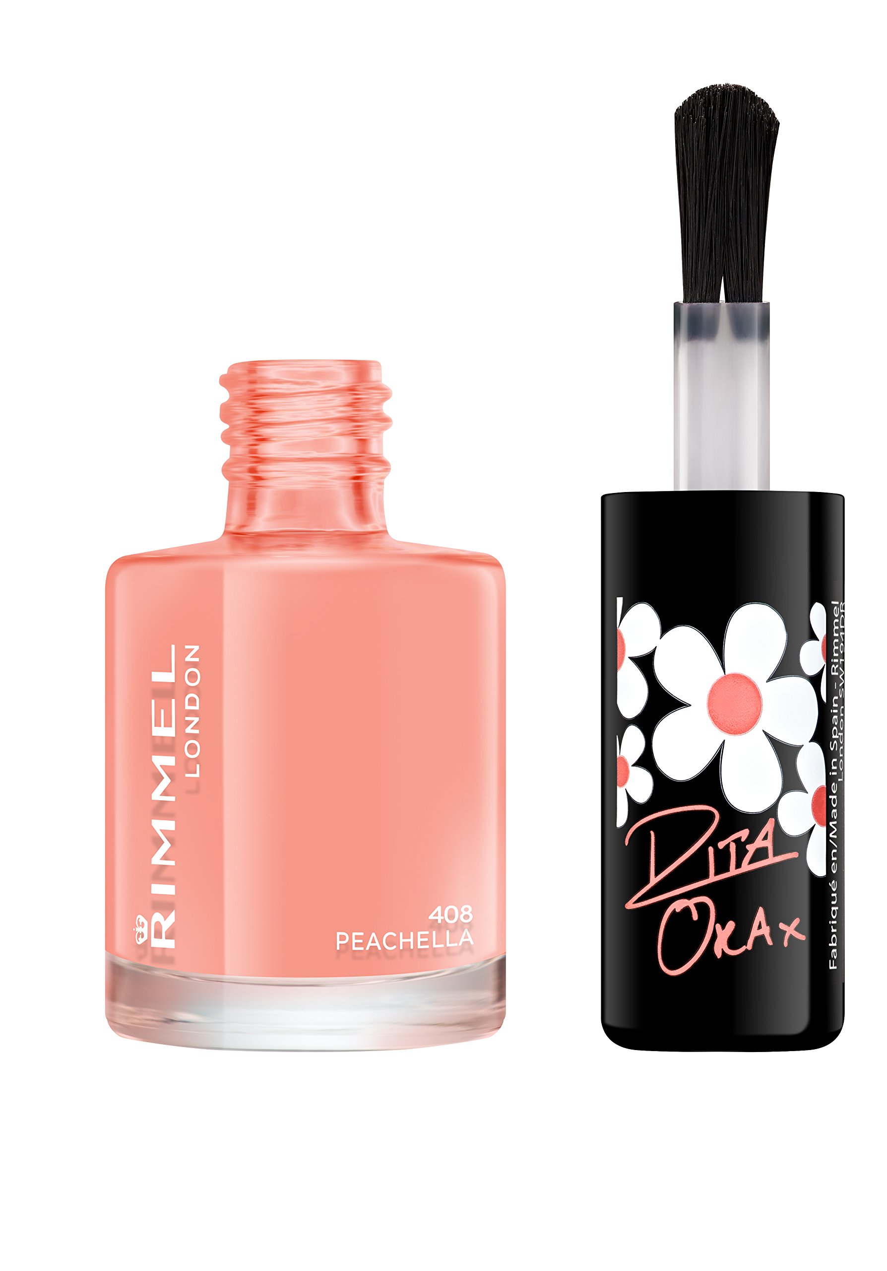 Foto 3 pulgar | Esmalte de Uñas Rimmel London Rita Ora 408 Peachella 8ml - Venta Internacional
