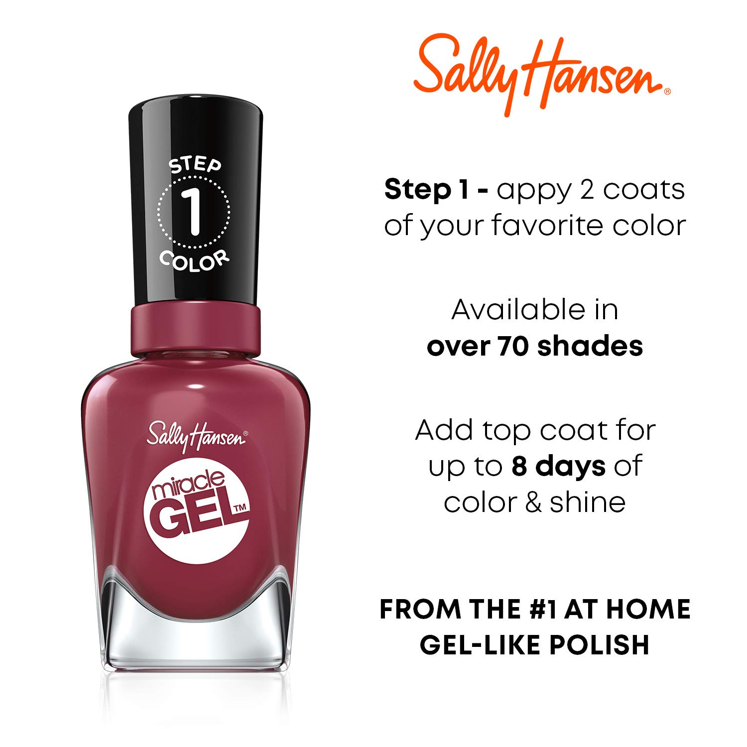 Foto 3 | Esmalte De Uñas Sally Hansen Miracle Gel Frill Seeker #184 - Venta Internacional.