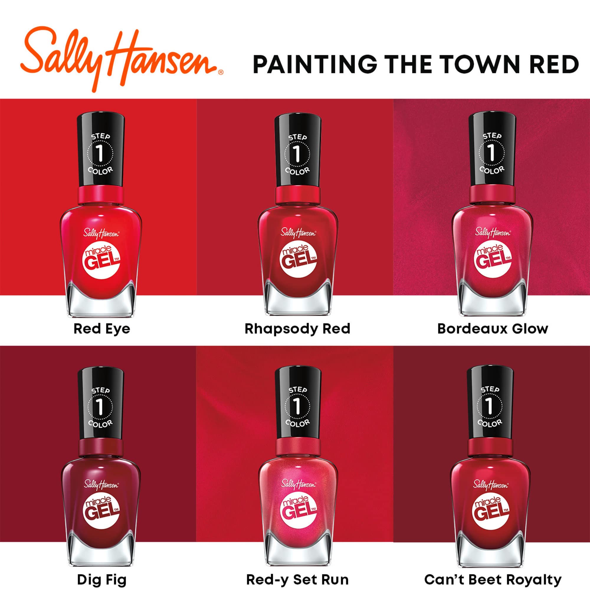 Foto 5 pulgar | Esmalte De Uñas Sally Hansen Miracle Gel World Wide Red 409 - Venta Internacional