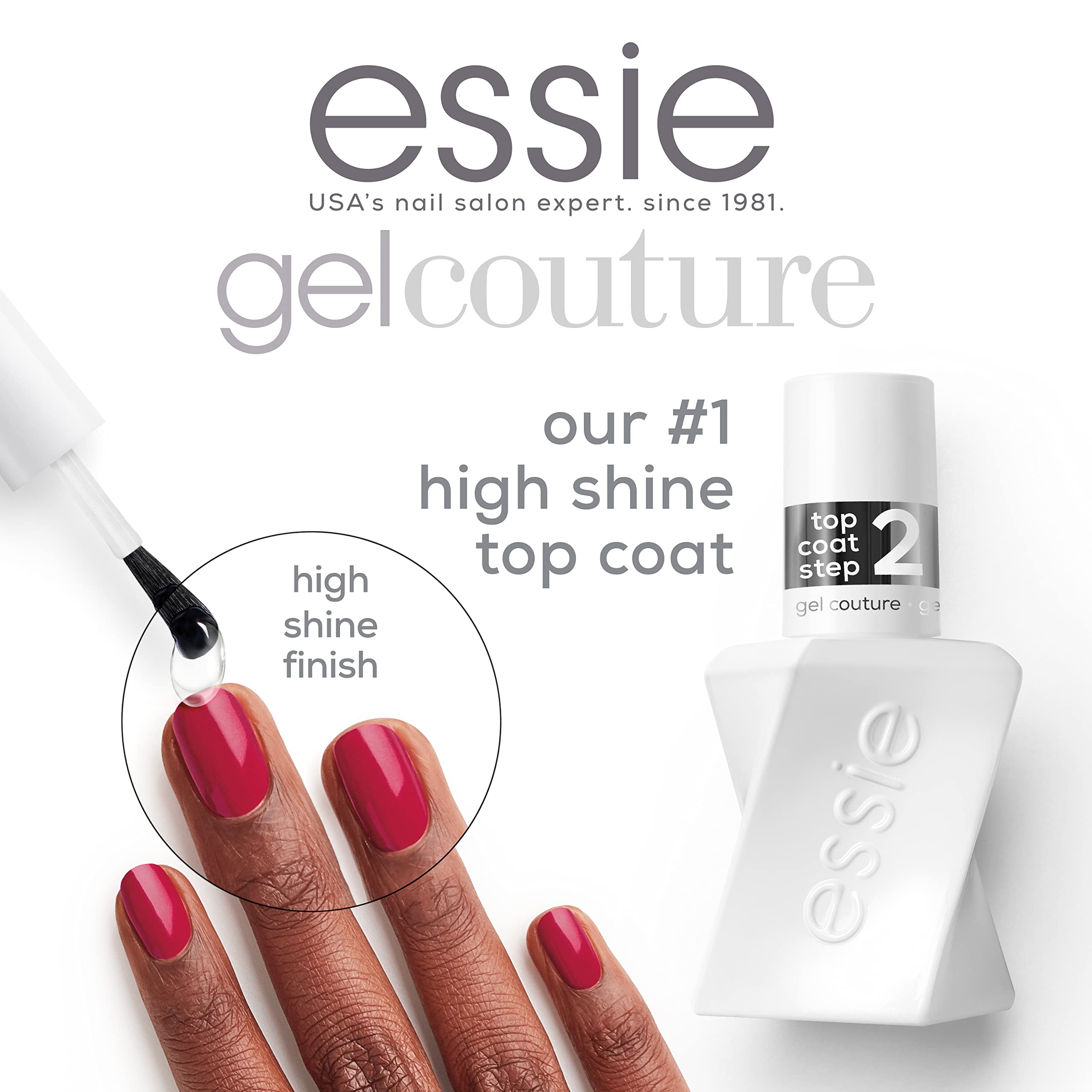 Foto 2 | Set de Esmaltes de Uñas Essie Gel Couture Longwear Top Coat Duo - Venta Internacional