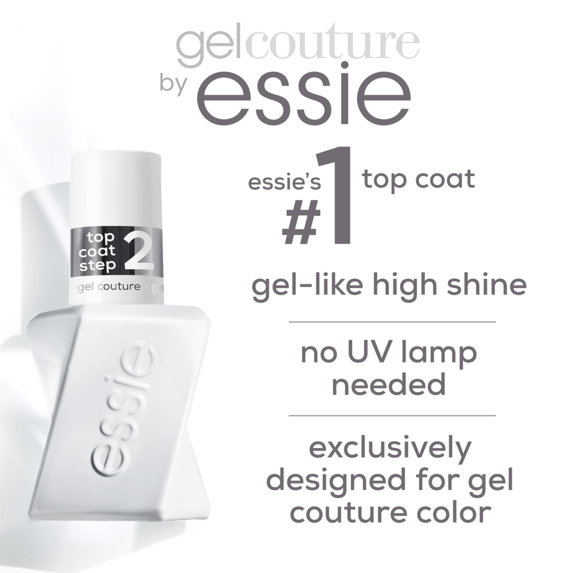 Foto 4 pulgar | Esmalte de Uñas Essie Gel Couture Capa Superior Transparente de Larga Duración - Venta Internacional