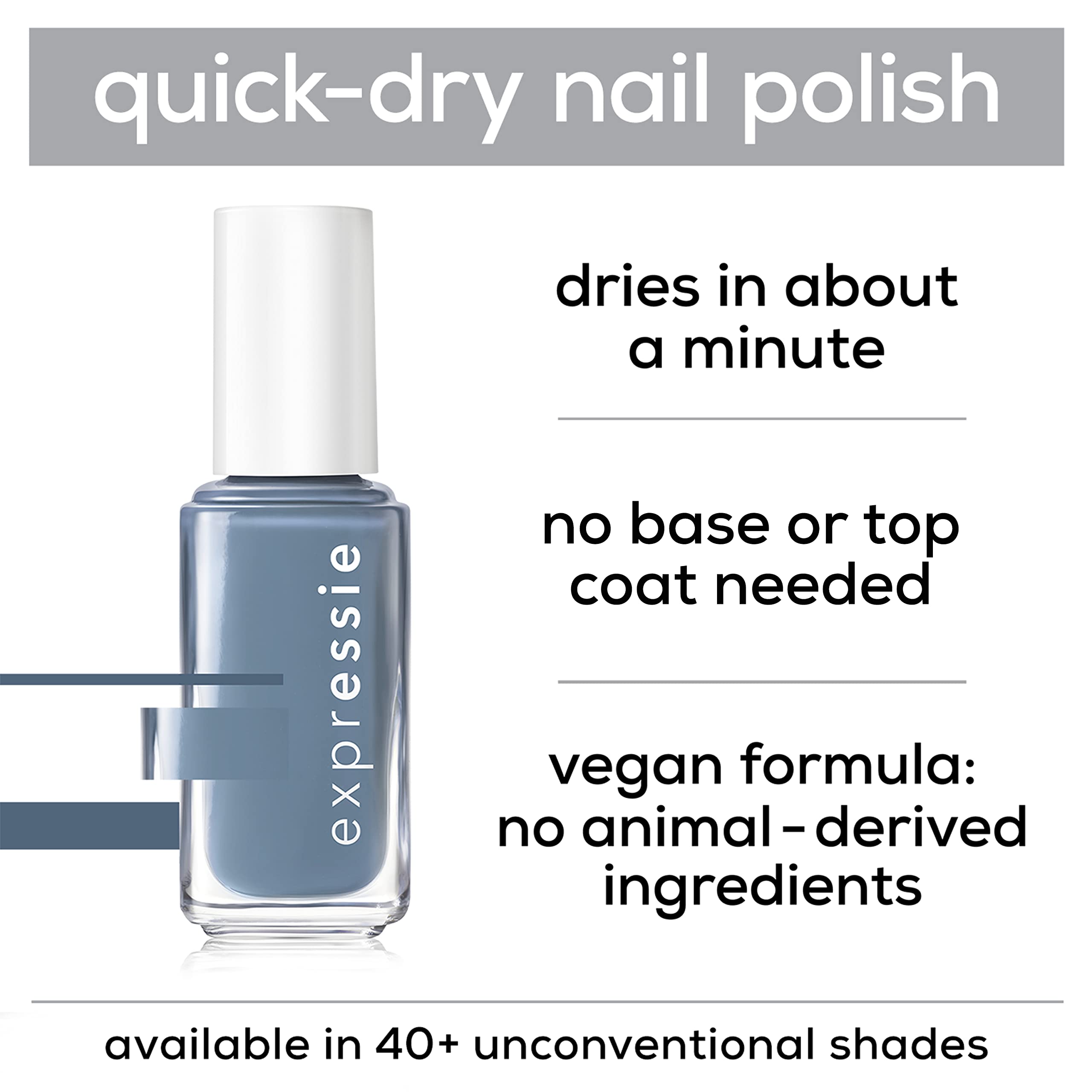 Foto 5 pulgar | Esmalte de Uñas Essie Expressie Quick Dry Vegan Cobalt Blue 10 ml - Venta Internacional