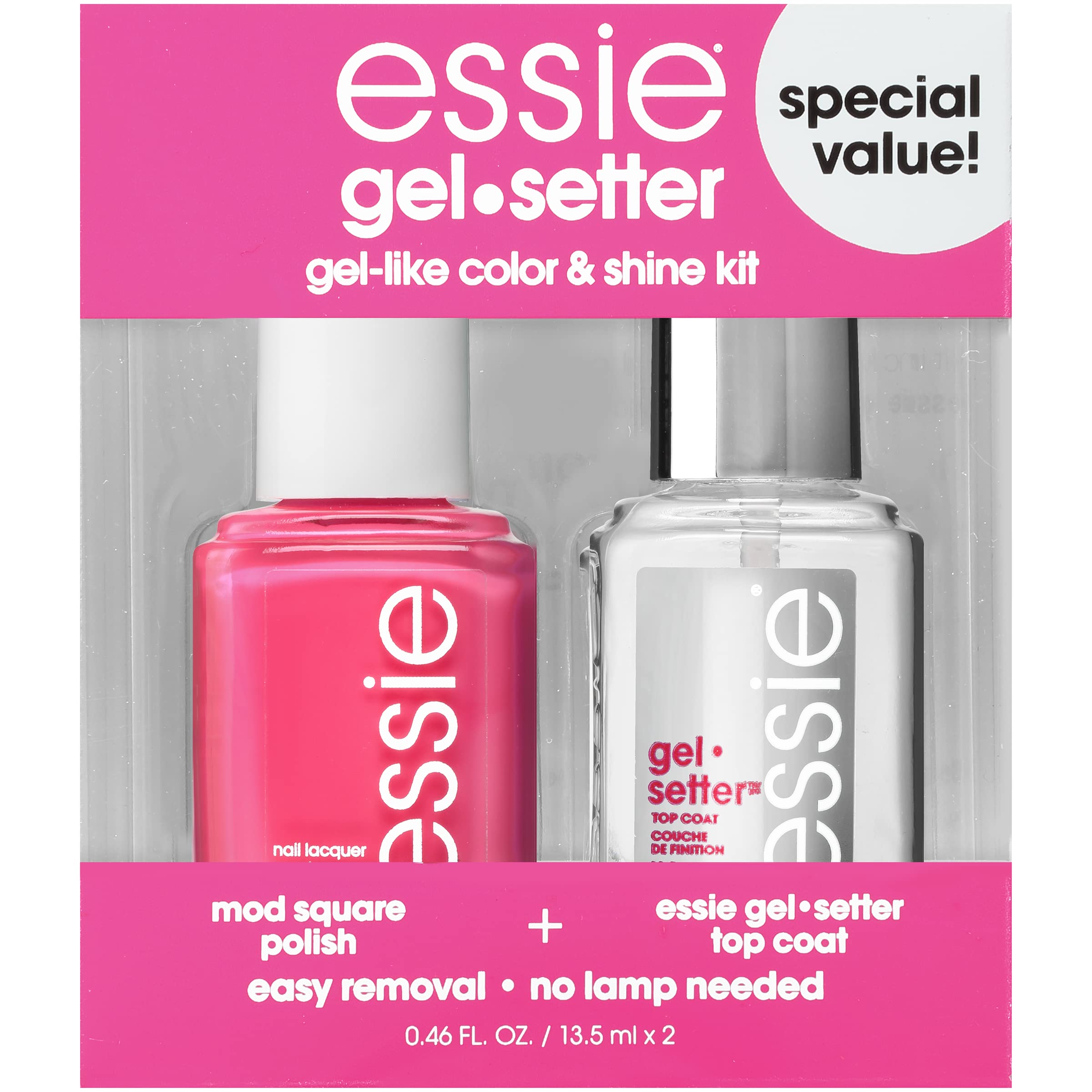 Set de Esmaltes de Uñas Sessie Gel Setter Longwear & Shine Mod Square - Venta Internacional