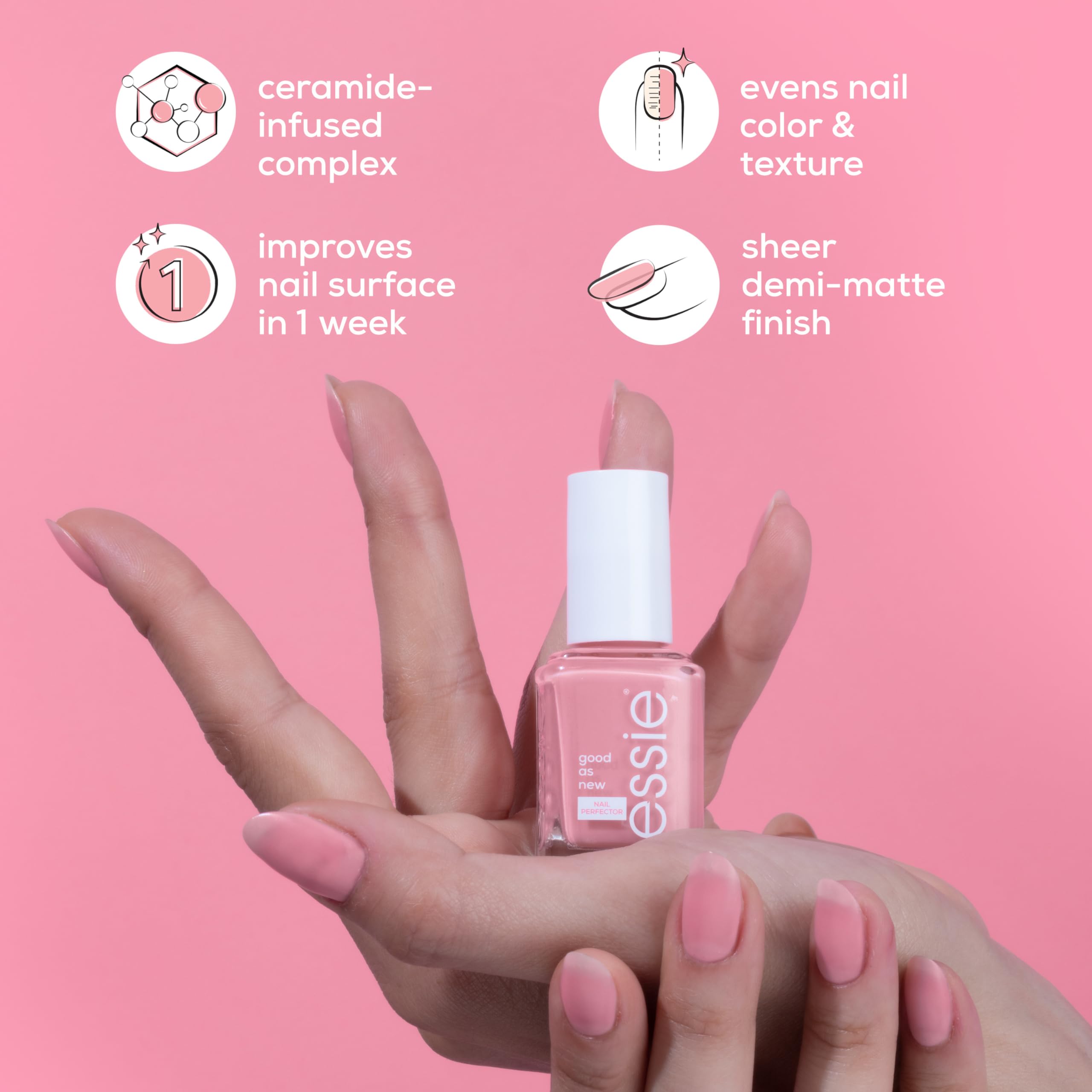Foto 7 pulgar | Tratamiento de Uñas Essie con Infusión de Ceramida Bueno Como Nuevo 13.5 ml Vegano - Venta Internacional