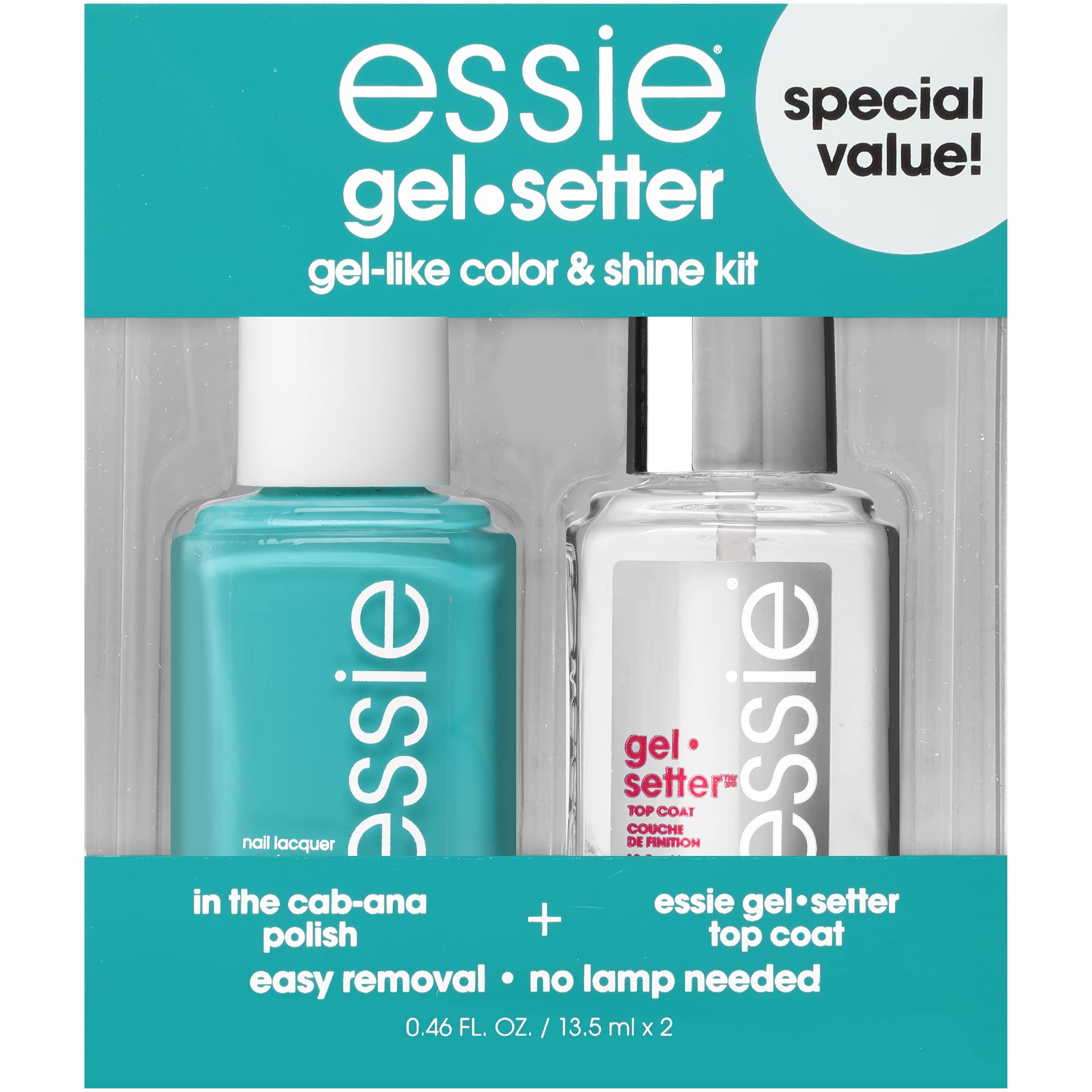 Set de Esmaltes de Uñas Essie Gel Setter Longwear & Shine - Venta Internacional