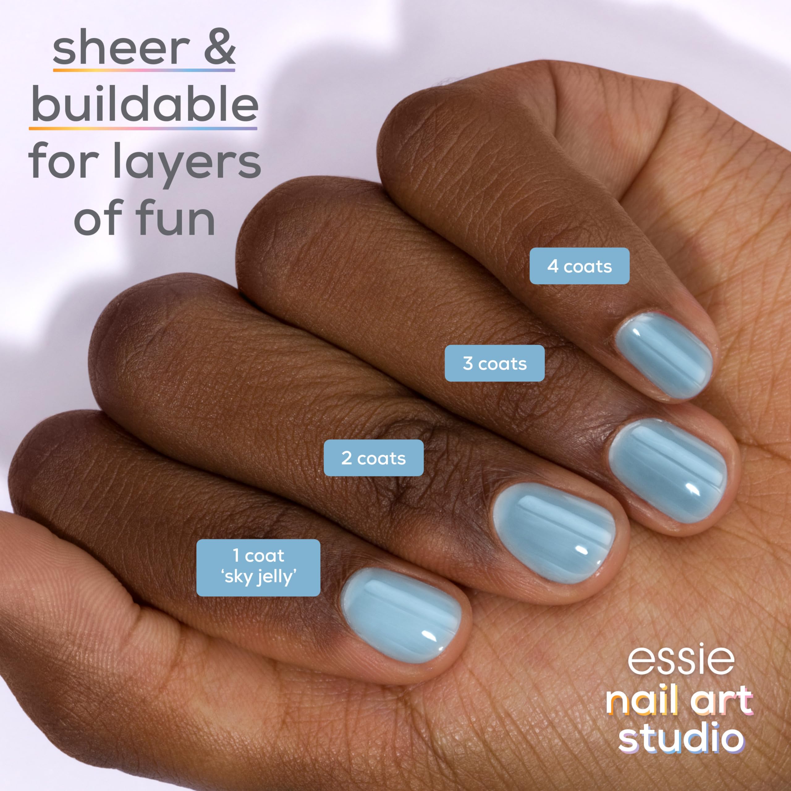 Foto 4 pulgar | Esmalte De Uñas Essie Nail Art Studio Jelly Gloss Sky Jelly - Venta Internacional