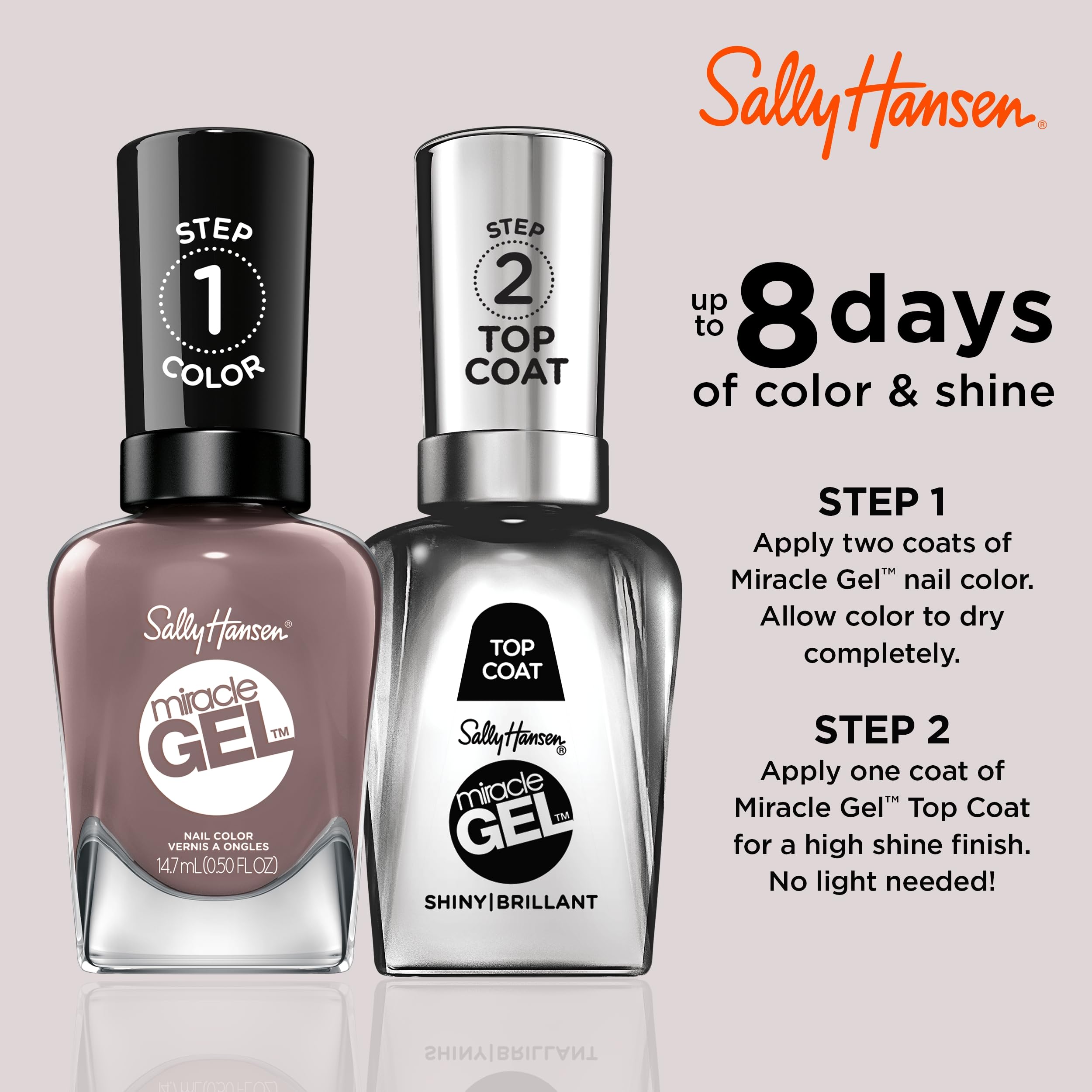 Foto 5 | Esmalte de Uñas Sally Hansen Miracle Gel™ To The Taupe - Venta Internacional