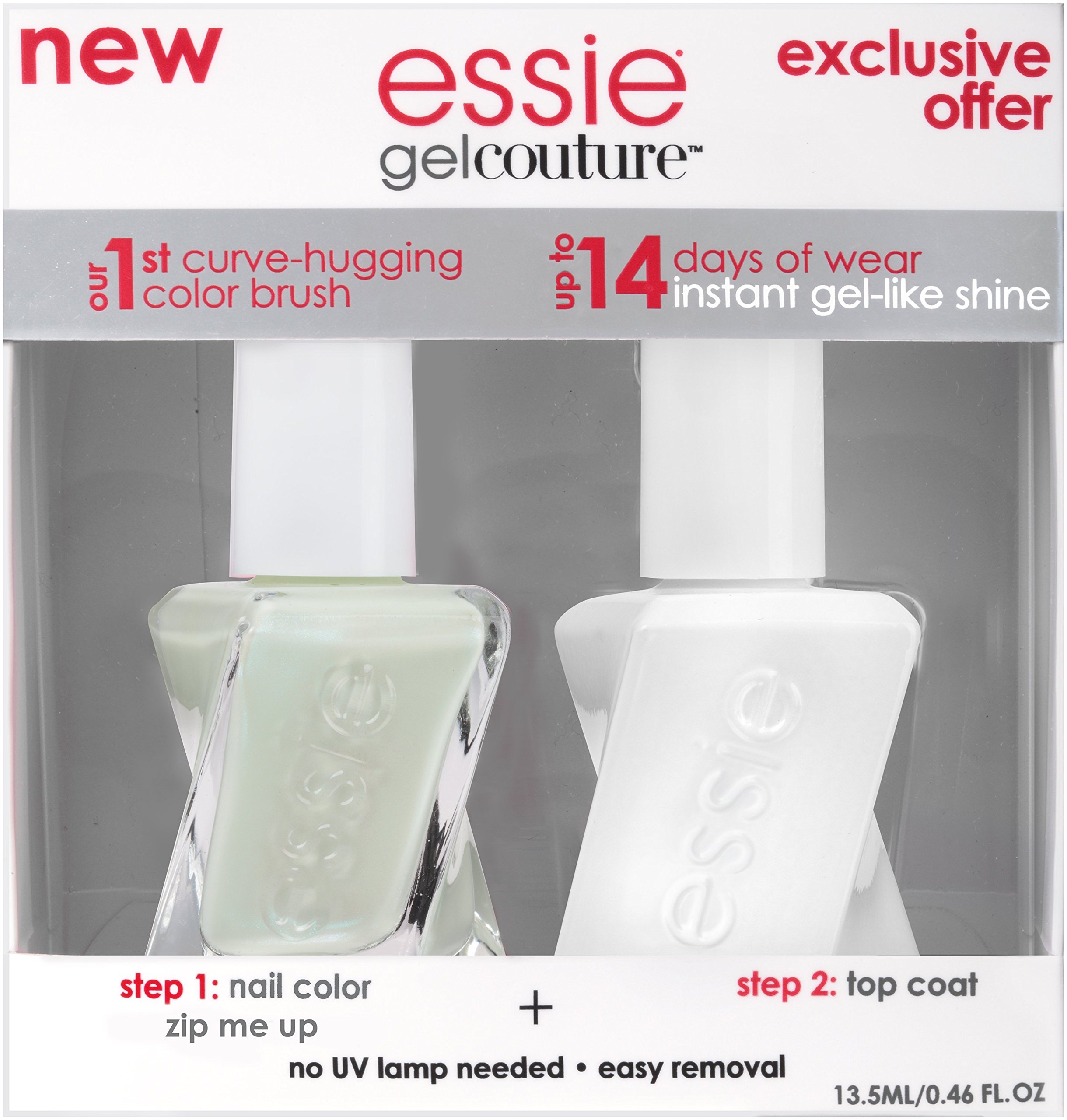 Foto 2 | Kit De Esmaltes De Uñas Essie Gel Couture Longwear Zip Me Up - Venta Internacional.