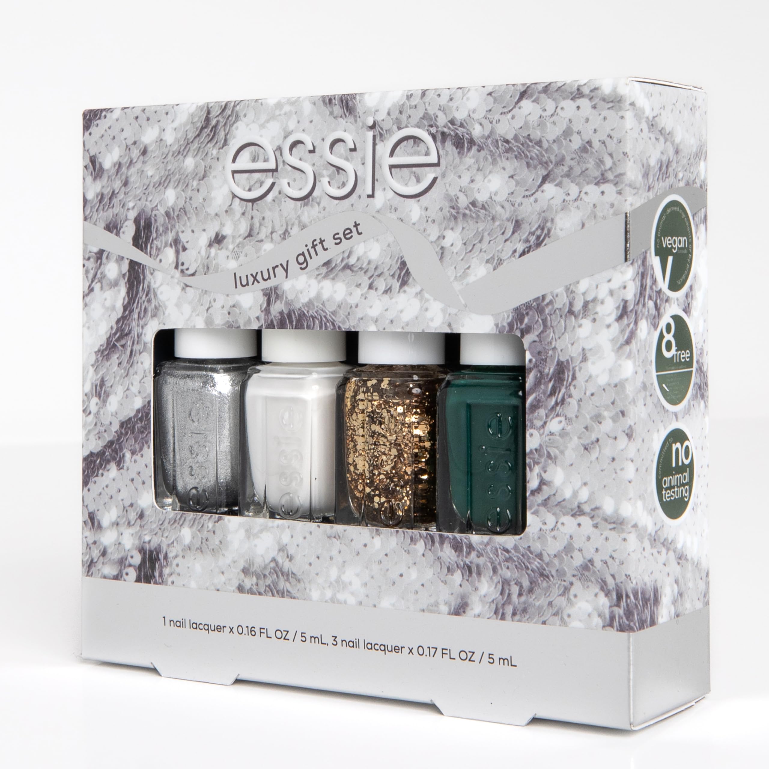 Foto 7 pulgar | Esmalte De Uñas Essie 8, Vegano, 4 Piezas, Set Navideño, 1 Kit - Venta Internacional.
