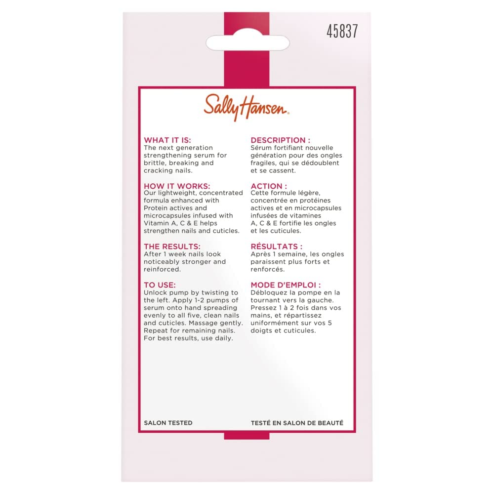 Foto 7 | Tratamiento De Uñas Sally Hansen, Sérum Vitamínico Hard As Nails - Venta Internacional.