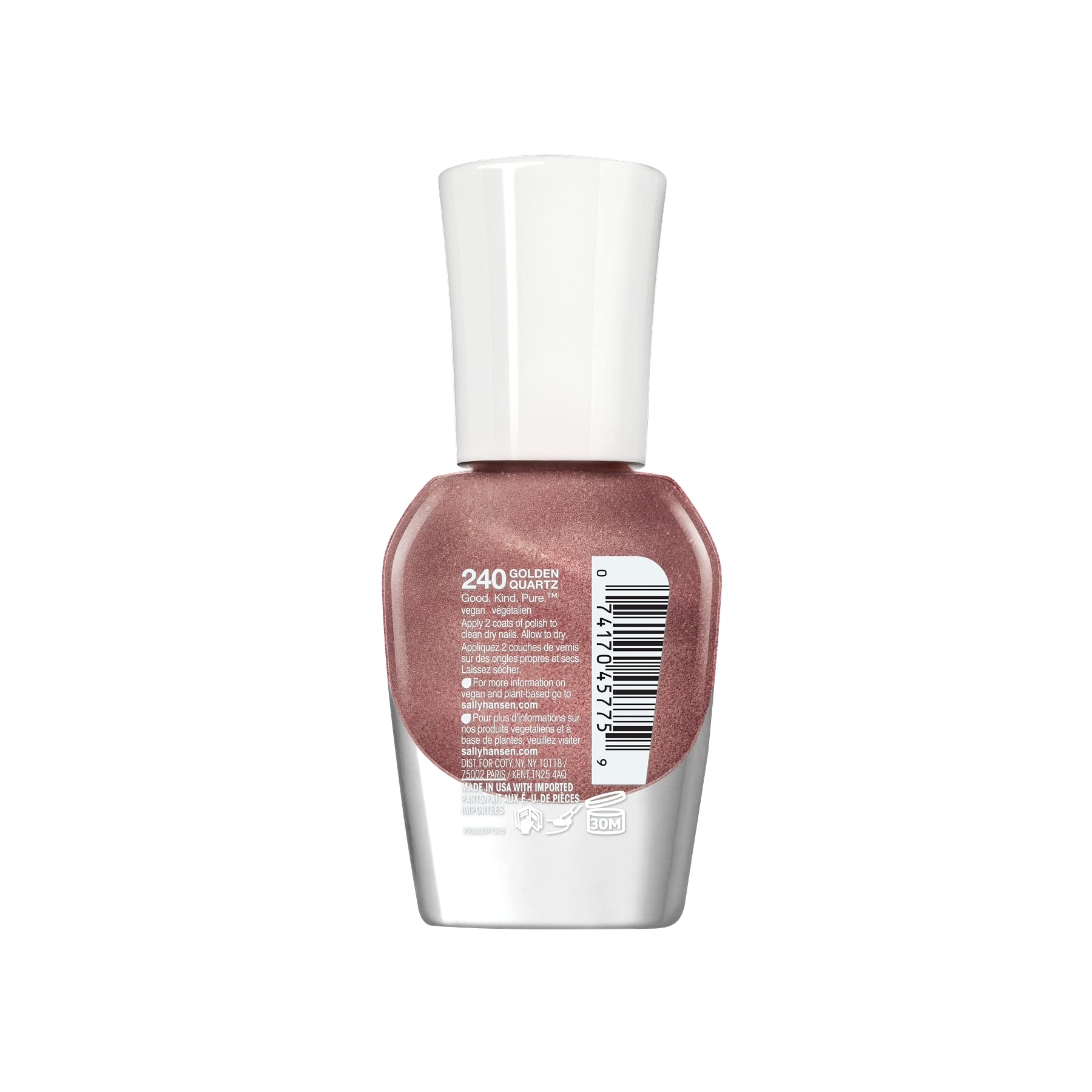 Foto 8 pulgar | Esmalte De Uñas Sally Hansen Good.kind.pure. Cuarzo Dorado, 10 Ml - Venta Internacional.