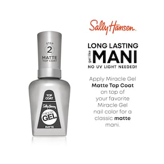 Foto 5 | Esmalte De Uñas Sally Hansen Miracle Gel™ Matte Top Coat 102 - Venta Internacional.
