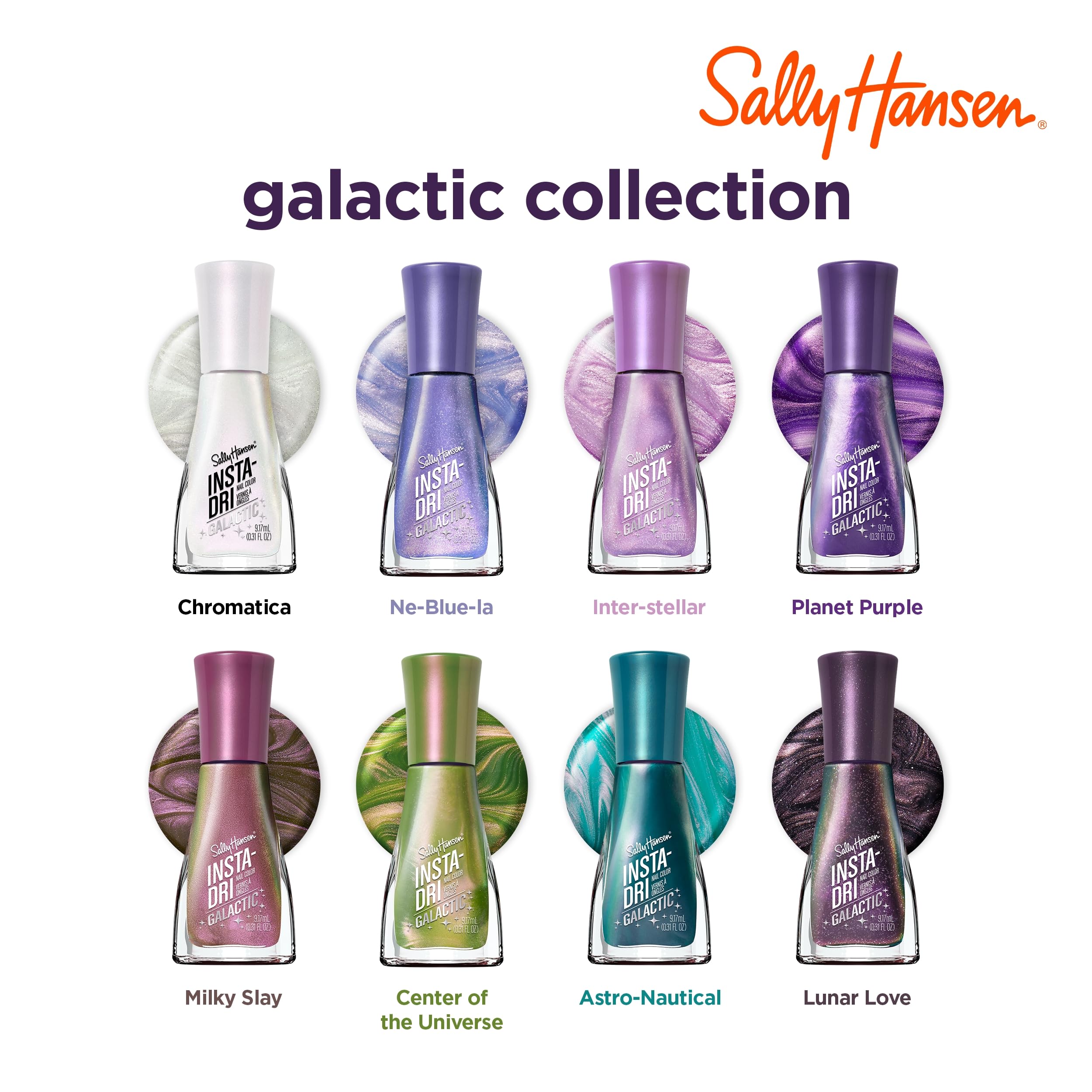 Foto 2 | Esmalte De Uñas Sally Hansen Insta-dri  Galactic Metallic Pink - Venta Internacional.