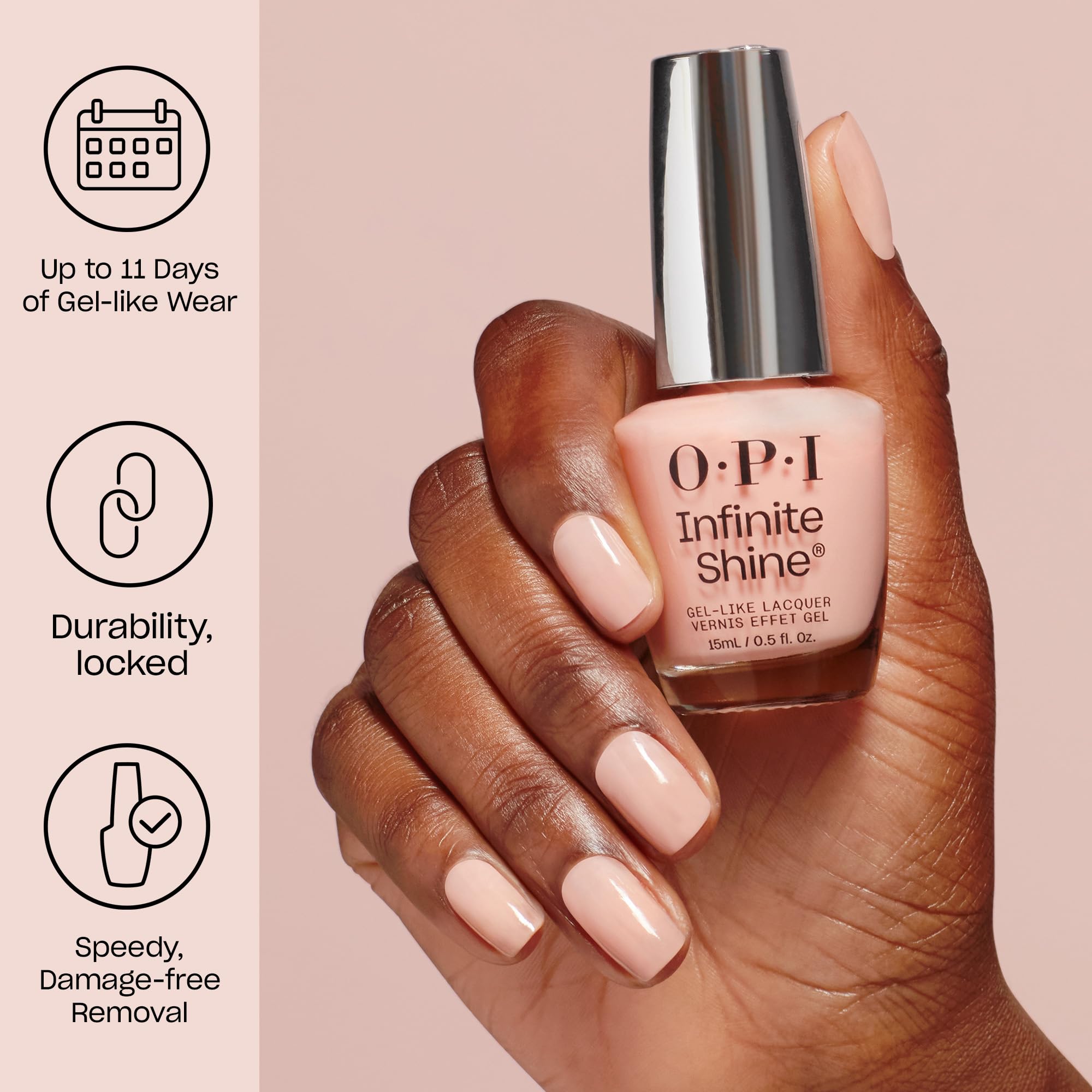 Foto 2 | Esmalte De Uñas Opi Infinite Shine It's Always Stunny Soft Pink - Venta Internacional.