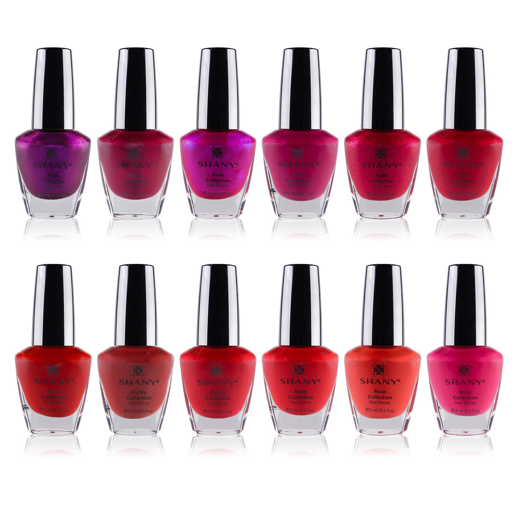 Set De Esmaltes De Uñas Shany Rose Collection 12 Colores 15 Ml - Venta Internacional.