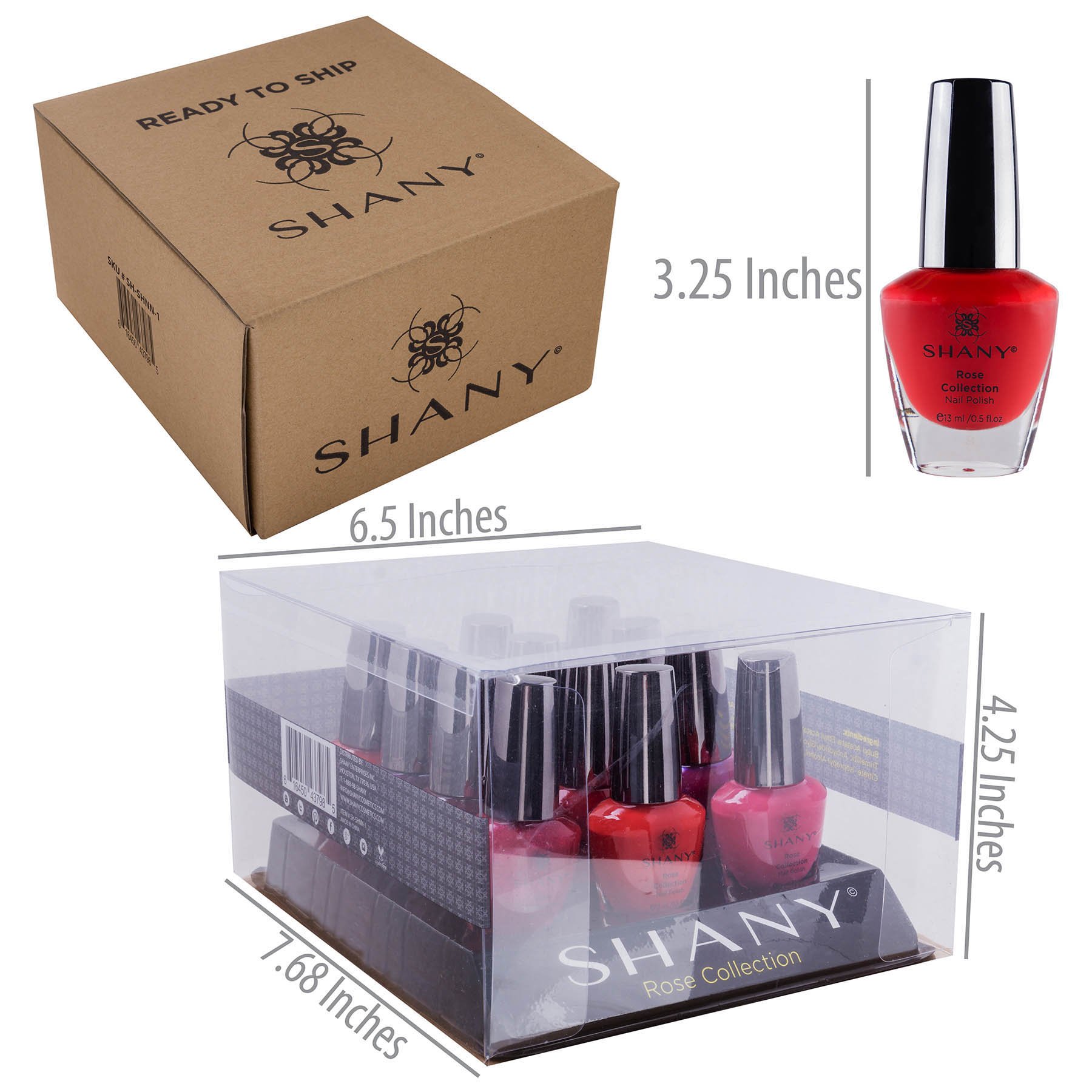 Foto 5 pulgar | Set De Esmaltes De Uñas Shany Rose Collection 12 Colores 15 Ml - Venta Internacional.