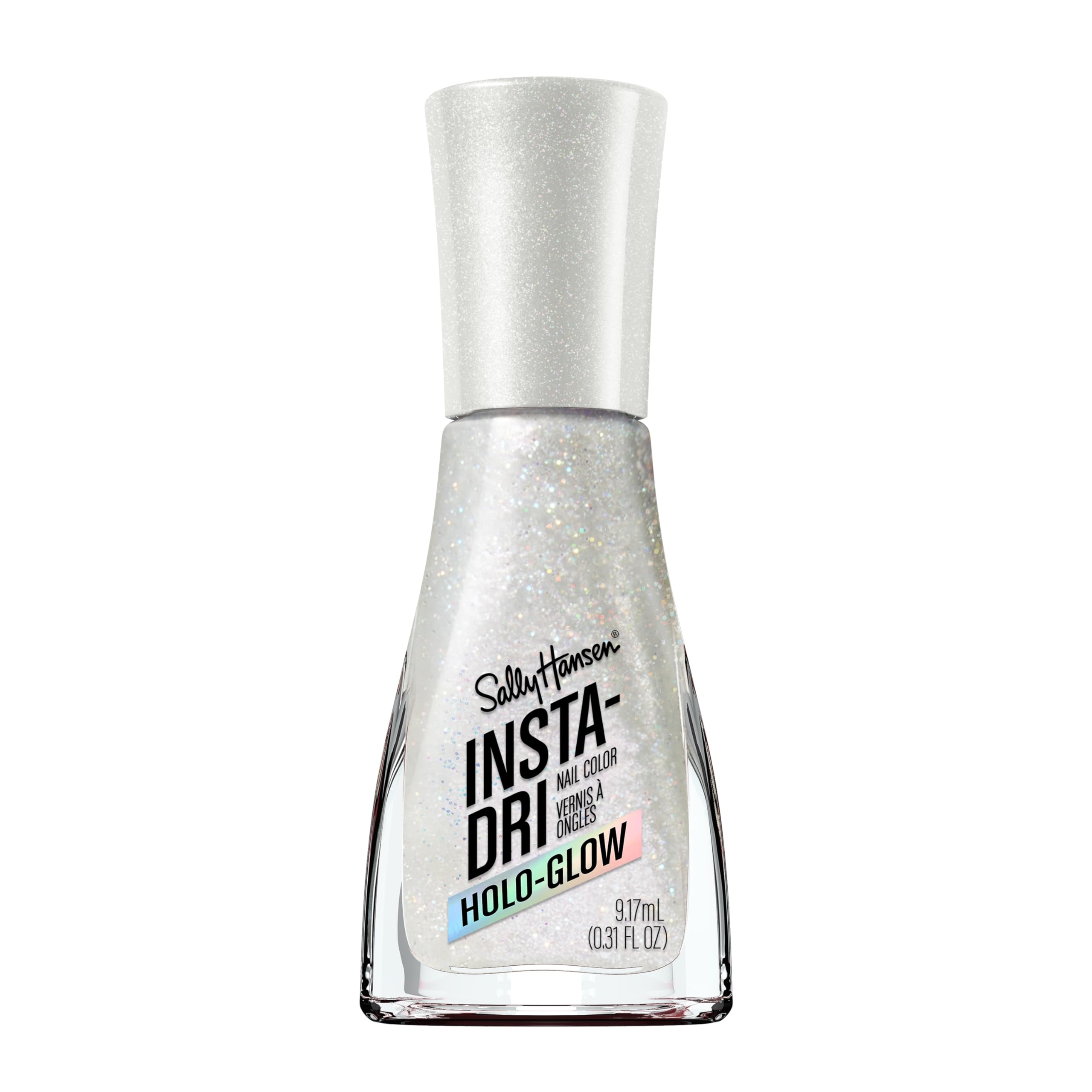 Esmalte De Uñas Sally Hansen Insta-dri  Holo-glow Metallic White - Venta Internacional.