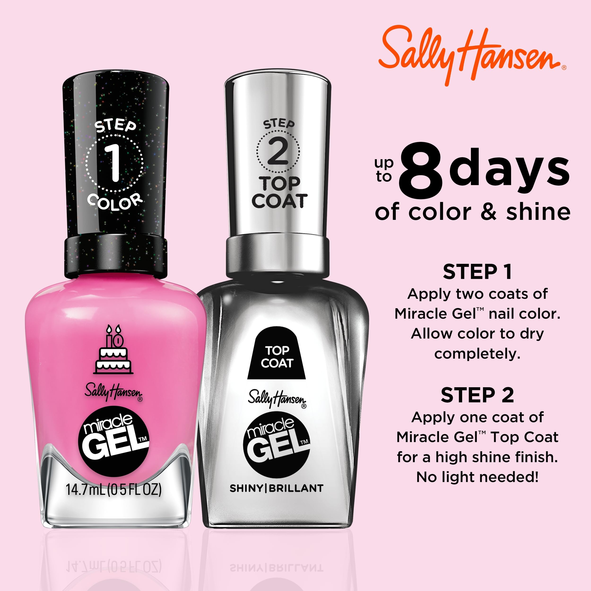 Foto 7 pulgar | Esmalte De Uñas Sally Hansen Miracle Gel One Gel Of A Party Pink - Venta Internacional.