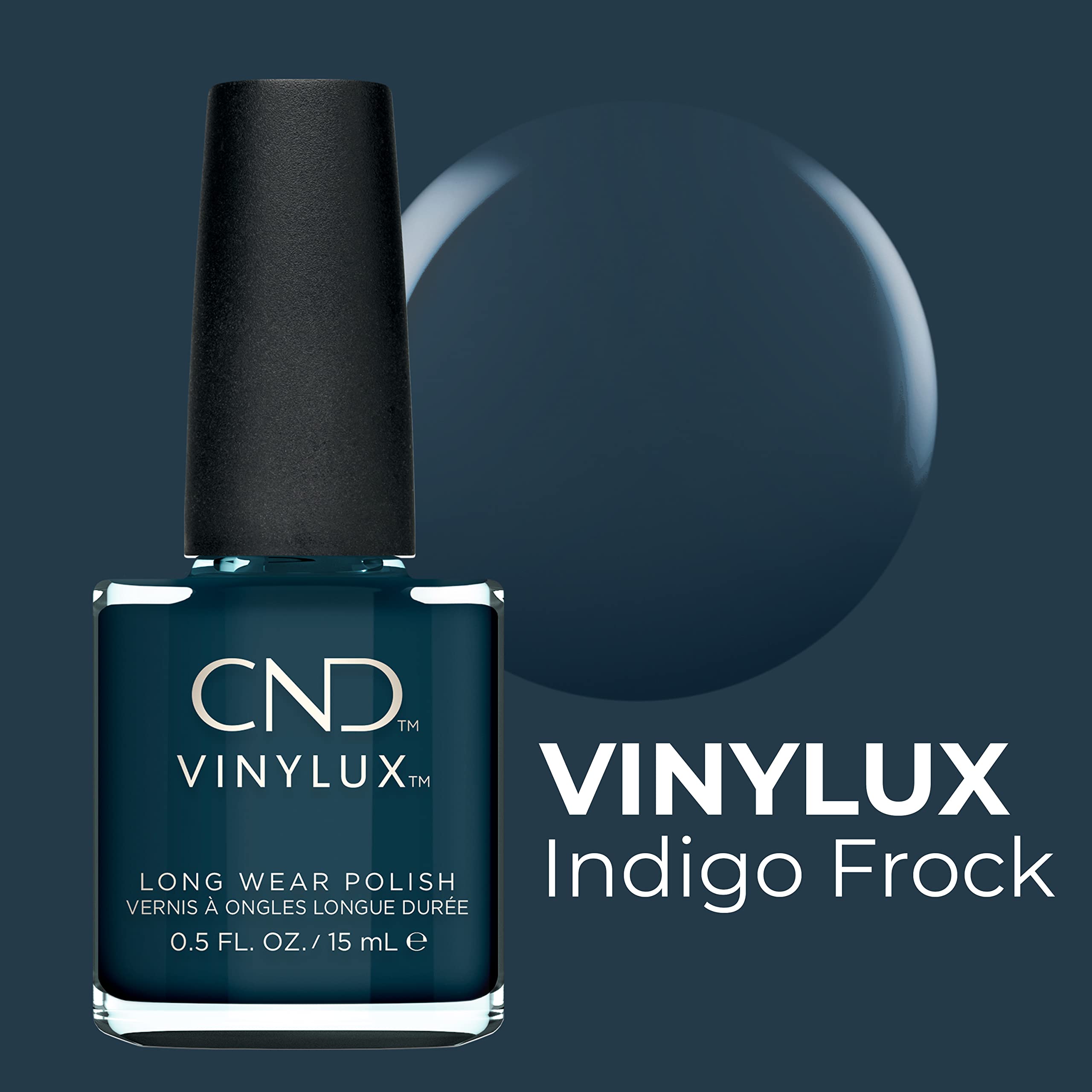 Foto 3 pulgar | Esmalte De Uñas Cnd Vinylux Longwear Indigo Frock 15 Ml - Venta Internacional.