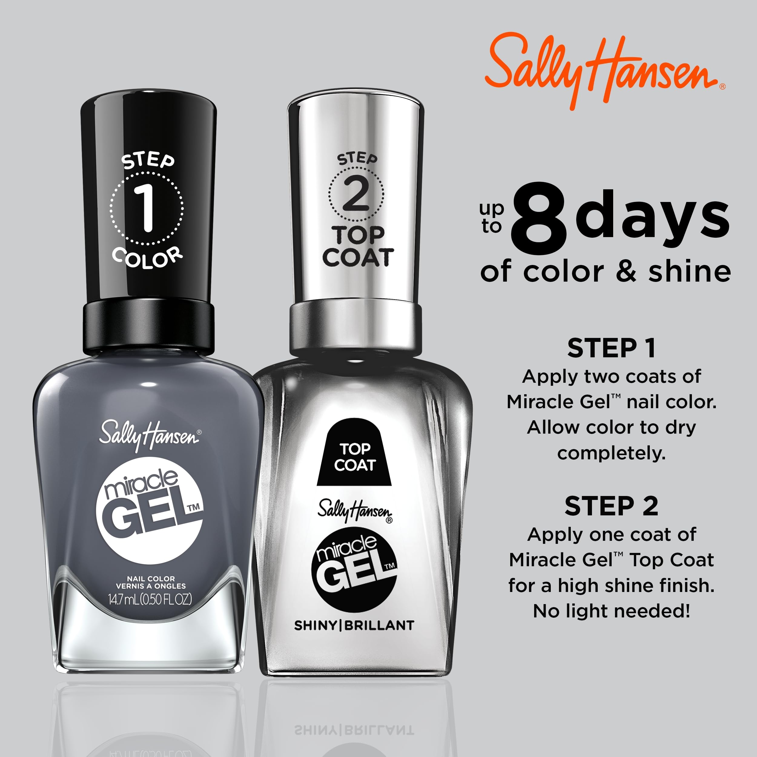 Foto 6 pulgar | Esmalte De Uñas Sally Hansen Miracle Gel™ Slate-r Girl Grey - Venta Internacional.