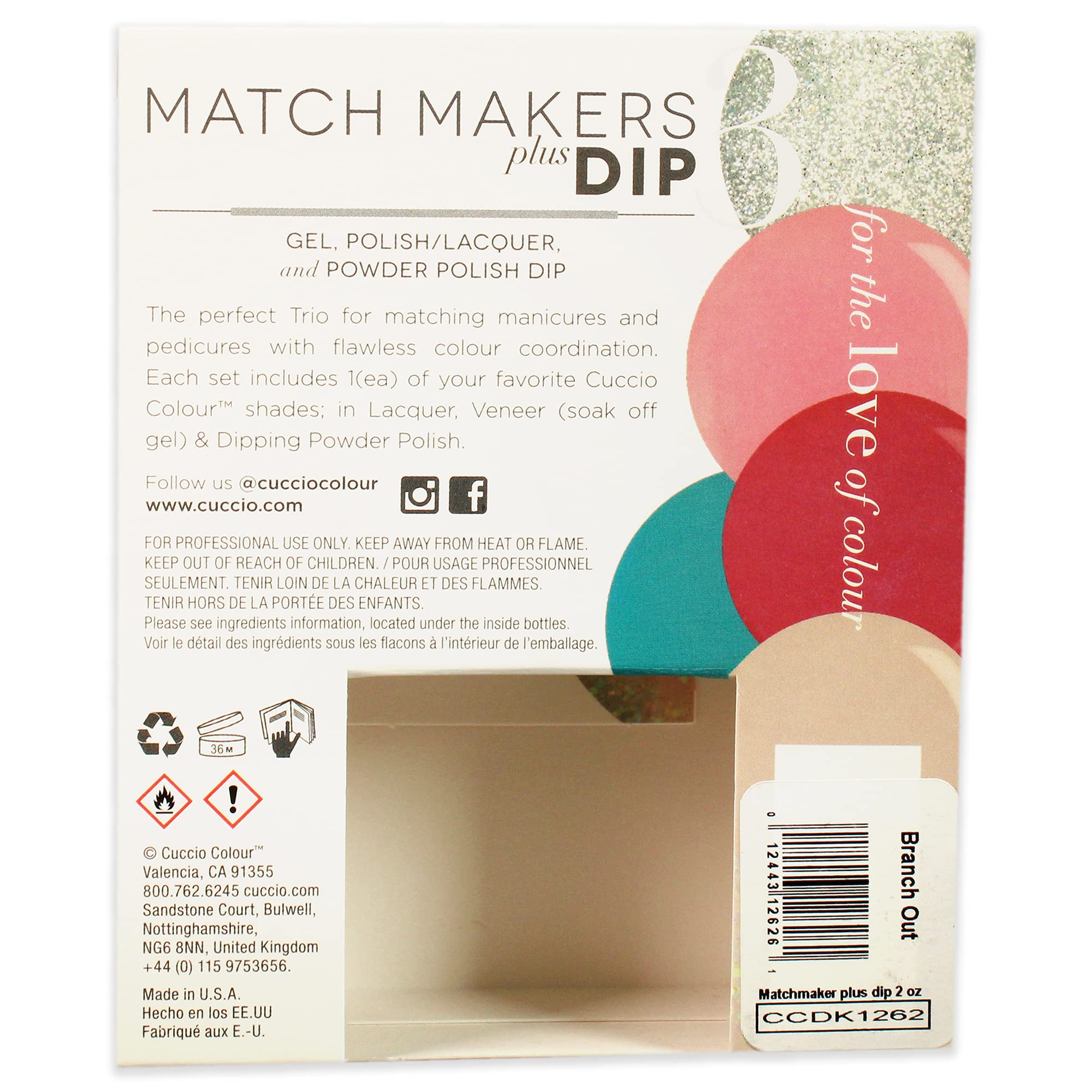 Foto 7 pulgar | Kit De Baño Para Uñas Cuccio Colour Matchmakers Plus Branch Out - Venta Internacional.